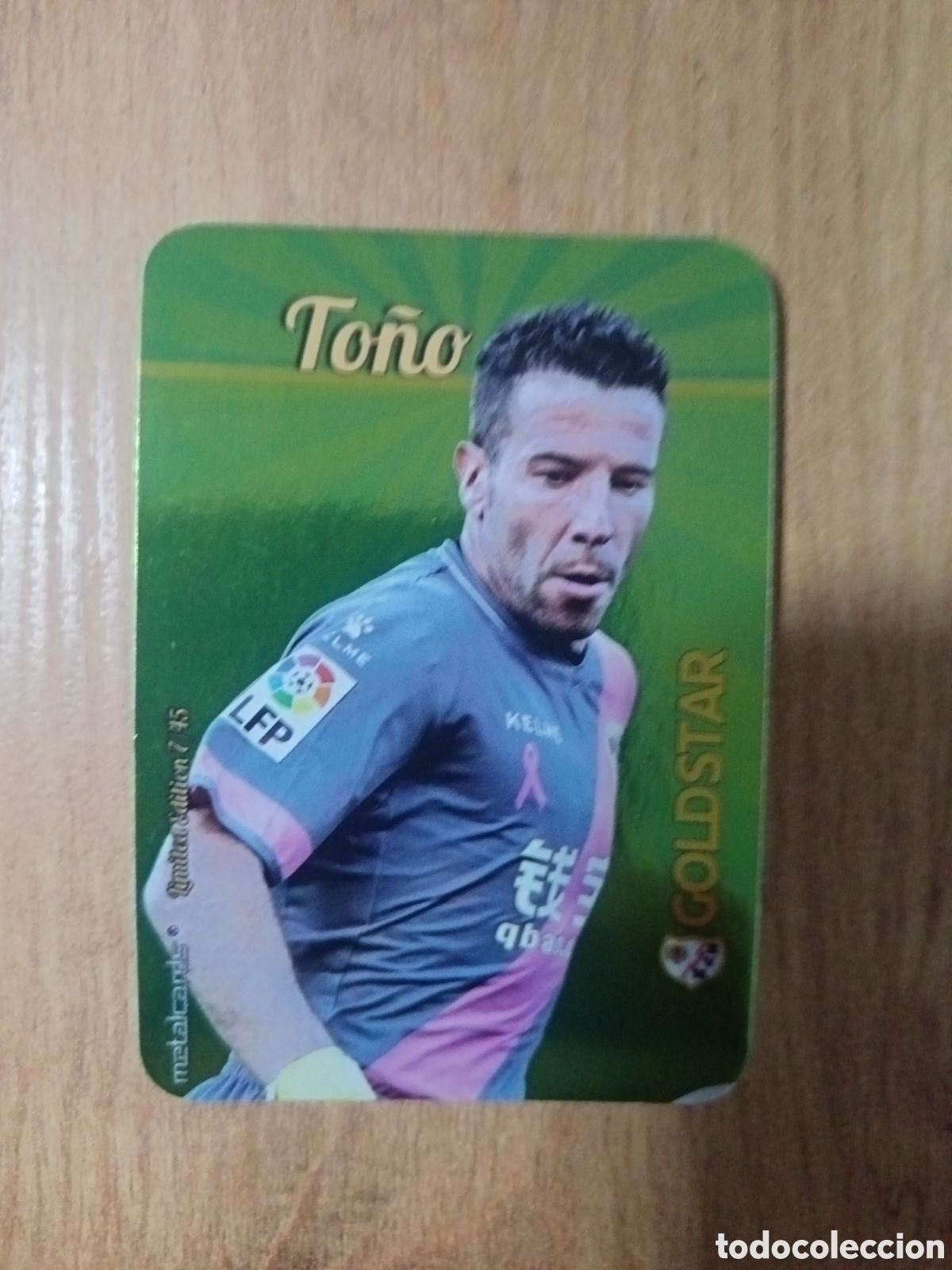 Cromos de f&uacute;tbol: To&ntilde;o LIMITED GOLDSTAR BRILLO LISO F&Uacute;TBOL FICHAS LIGA 2015-2016 MUNDICROMO