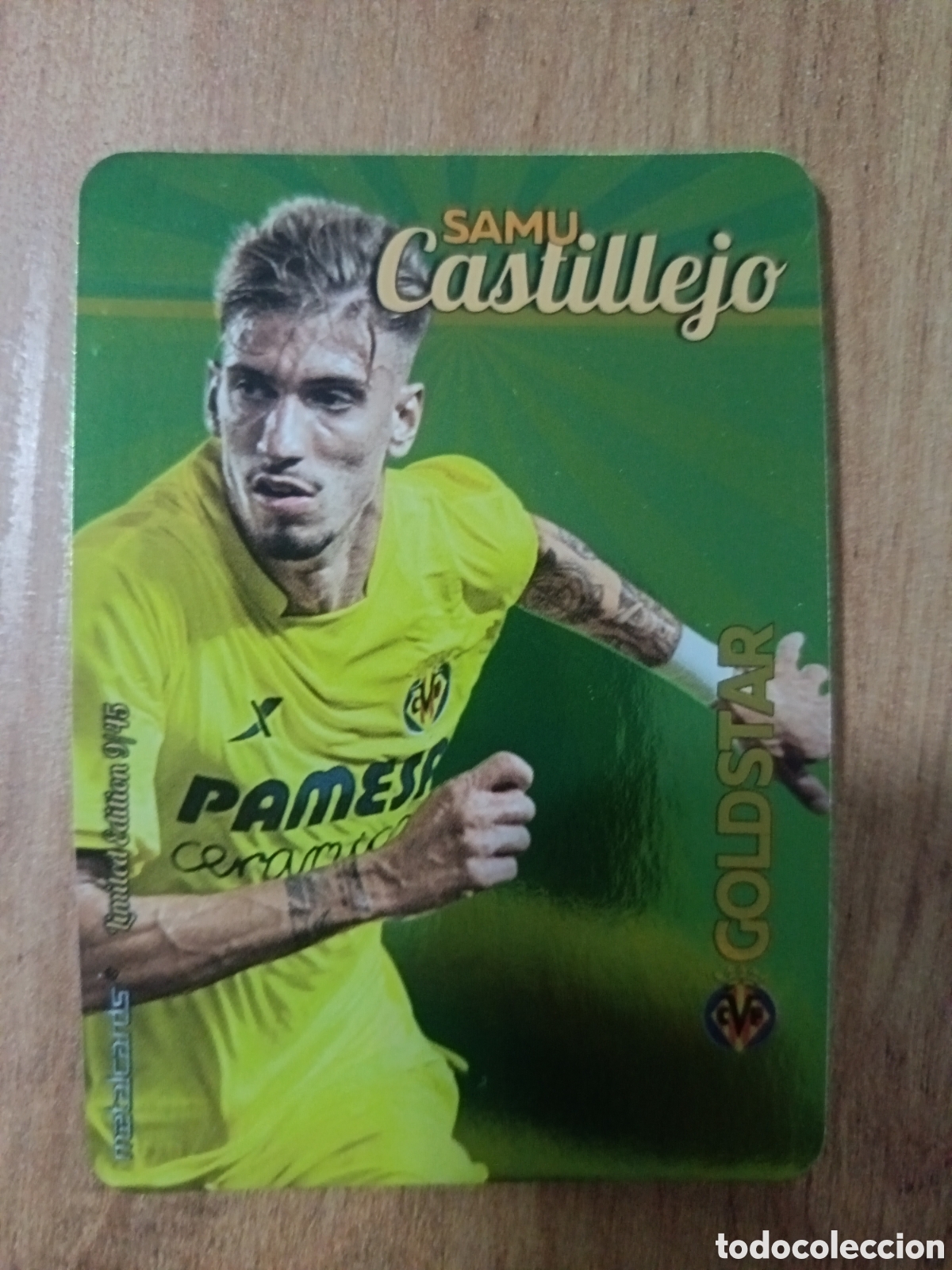 Cromos de f&uacute;tbol: Castillejo LIMITED GOLDSTAR BRILLO LISO F&Uacute;TBOL FICHAS LIGA 2015-2016 MUNDICROMO