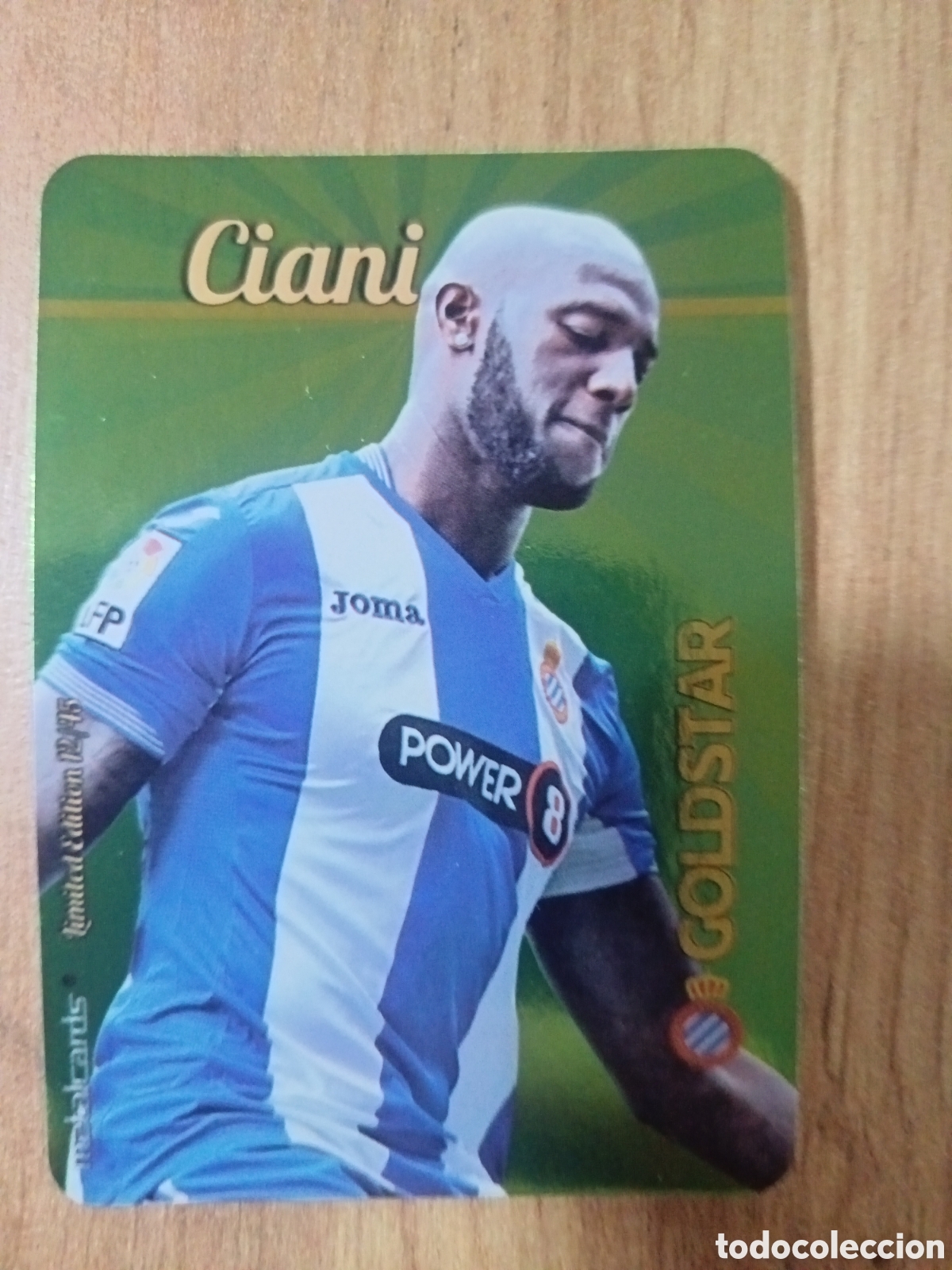 Figurine di Calcio: Ciani LIMITED GOLDSTAR BRILLO LISO F&Uacute;TBOL FICHAS LIGA 2015-2016 MUNDICROMO