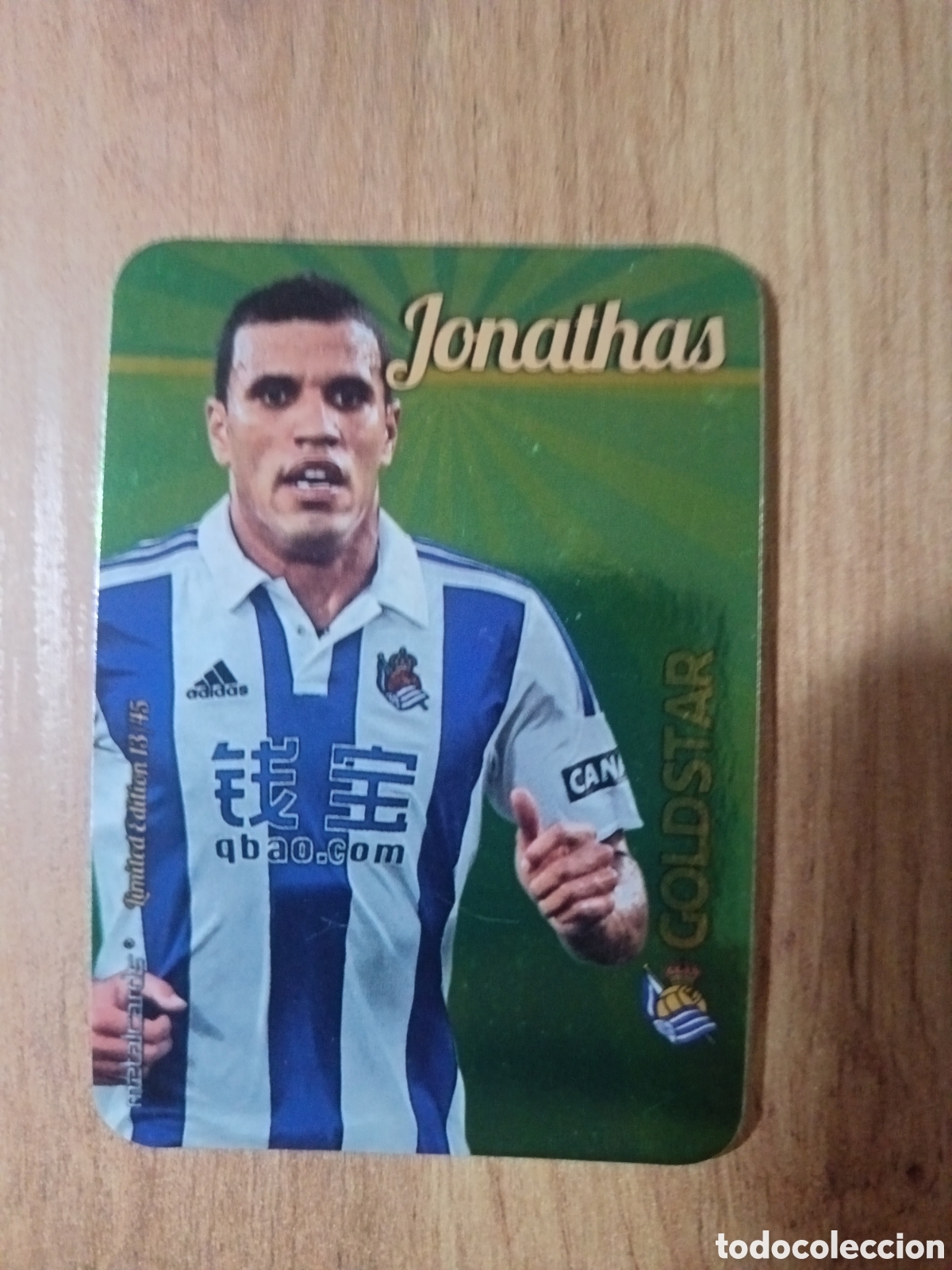 Figurine di Calcio: Jonathan LIMITED GOLDSTAR BRILLO LISO F&Uacute;TBOL FICHAS LIGA 2015-2016 MUNDICROMO