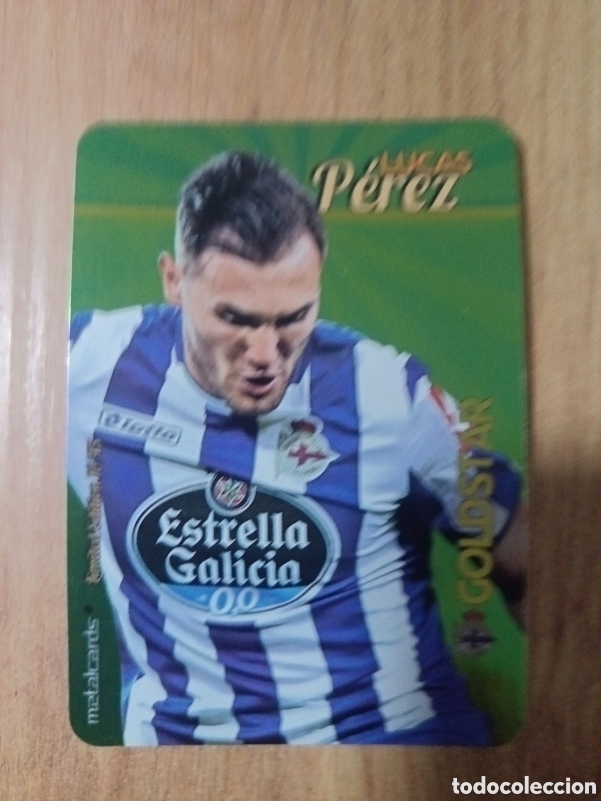 Cartes &agrave; collectionner de Football: Lucas P&eacute;rez LIMITED GOLDSTAR BRILLO LISO F&Uacute;TBOL FICHAS LIGA 2015-2016 MUNDICROMO