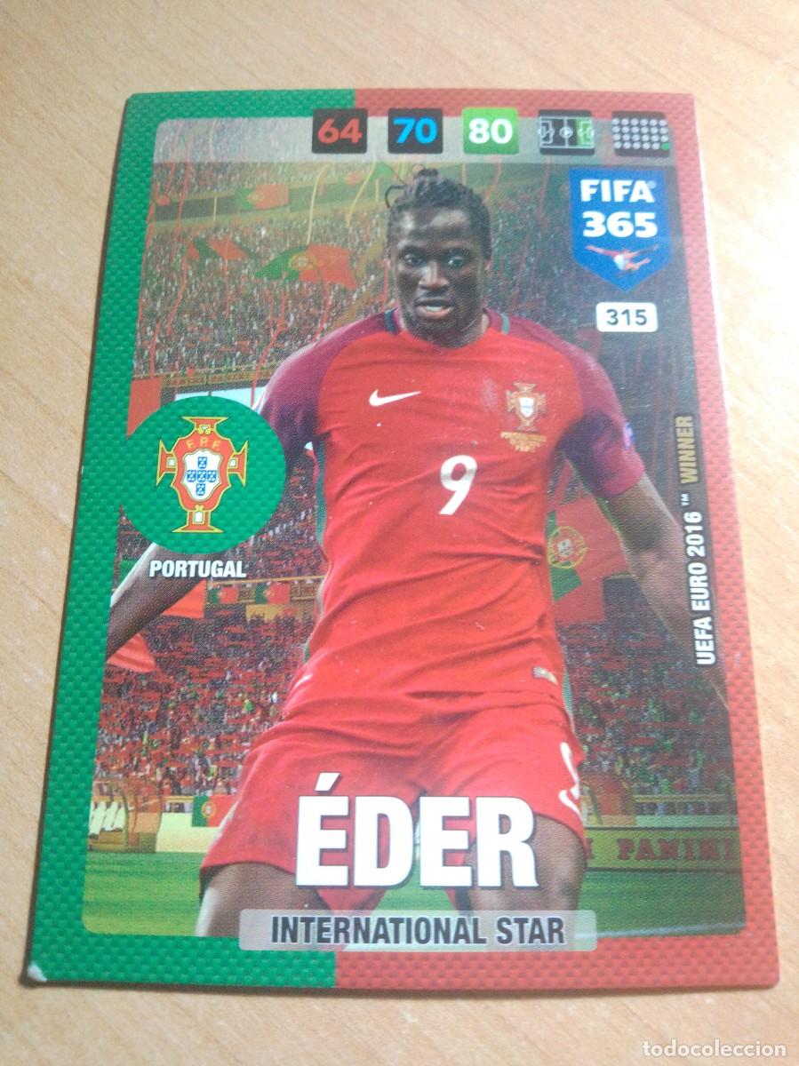 Cromos de f&uacute;tbol: 315 EDER PORTUGAL INTERNATIONAL STAR 2016 2017 ADRENALYN 365 PANINI 16 17