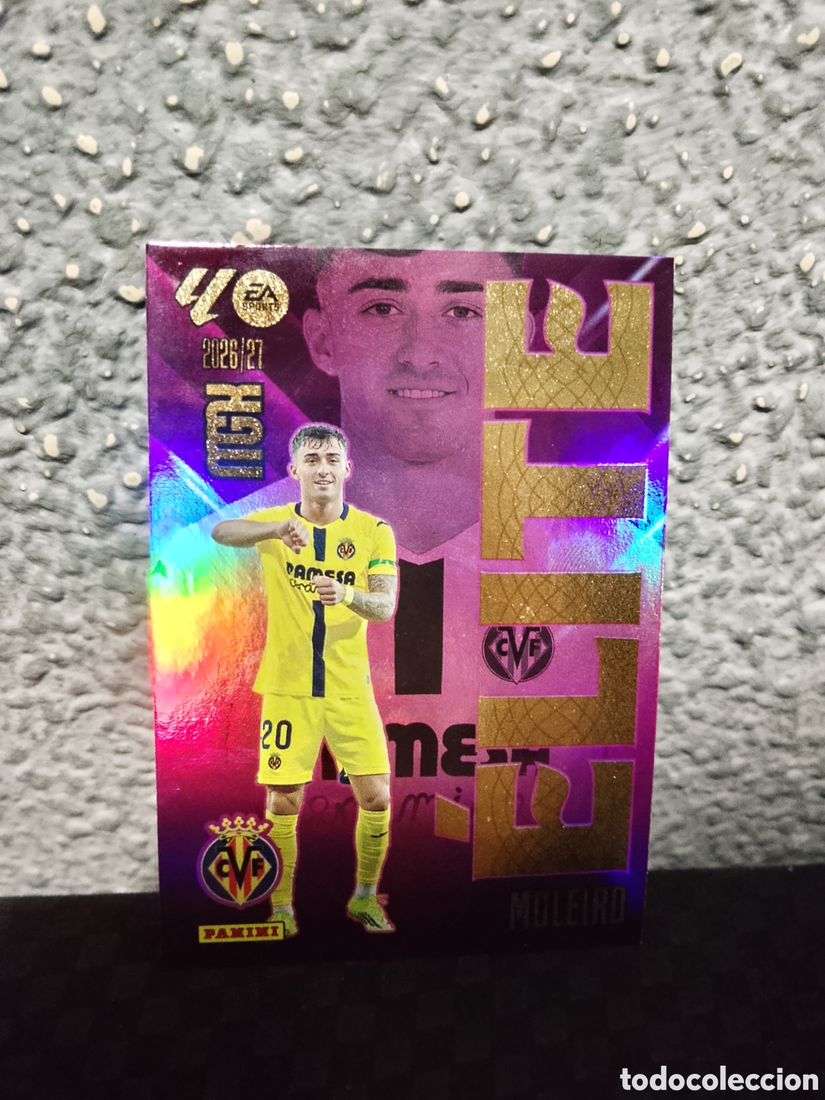 Cromos de f&uacute;tbol: Moleiro 11 Villarreal Elite megacracks 26/27 2026 2027