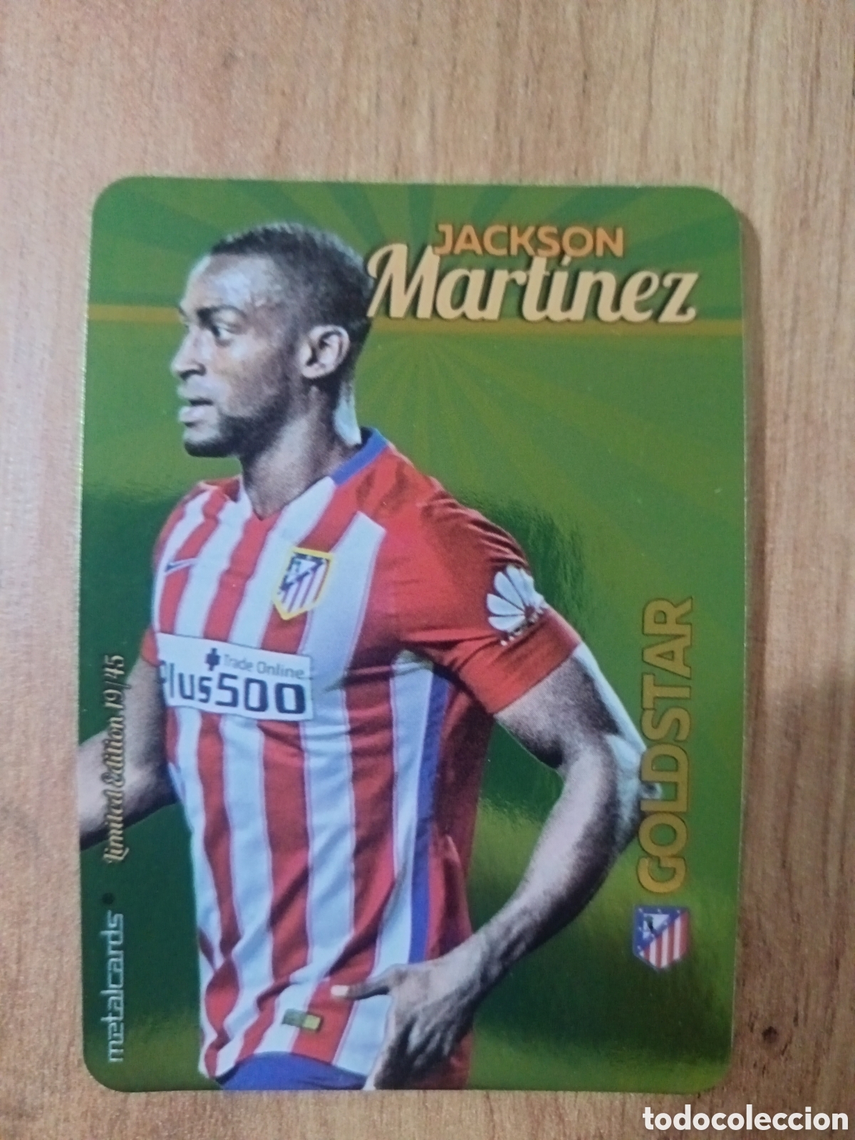 Cromos de f&uacute;tbol: Mart&iacute;nez LIMITED GOLDSTAR BRILLO LISO F&Uacute;TBOL FICHAS LIGA 2015-2016 MUNDICROMO