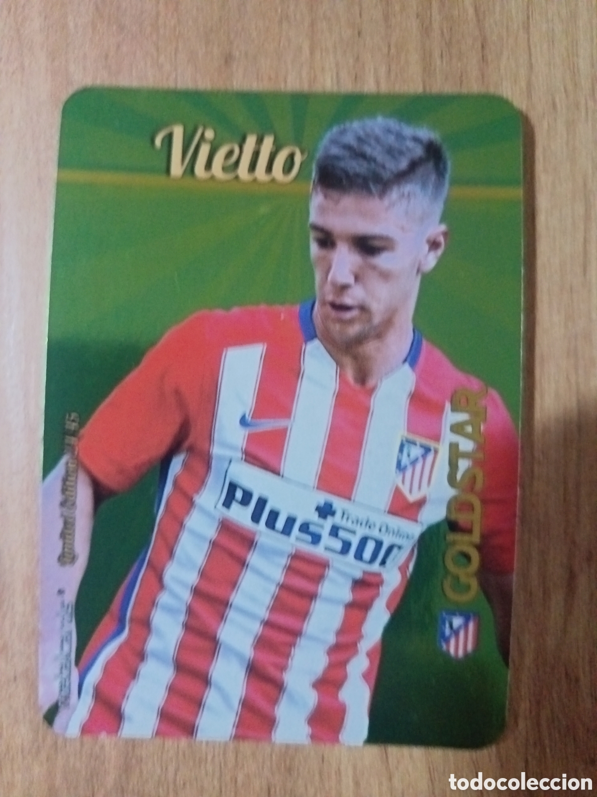 Cromos de f&uacute;tbol: Vietto LIMITED GOLDSTAR BRILLO LISO F&Uacute;TBOL FICHAS LIGA 2015-2016 MUNDICROMO