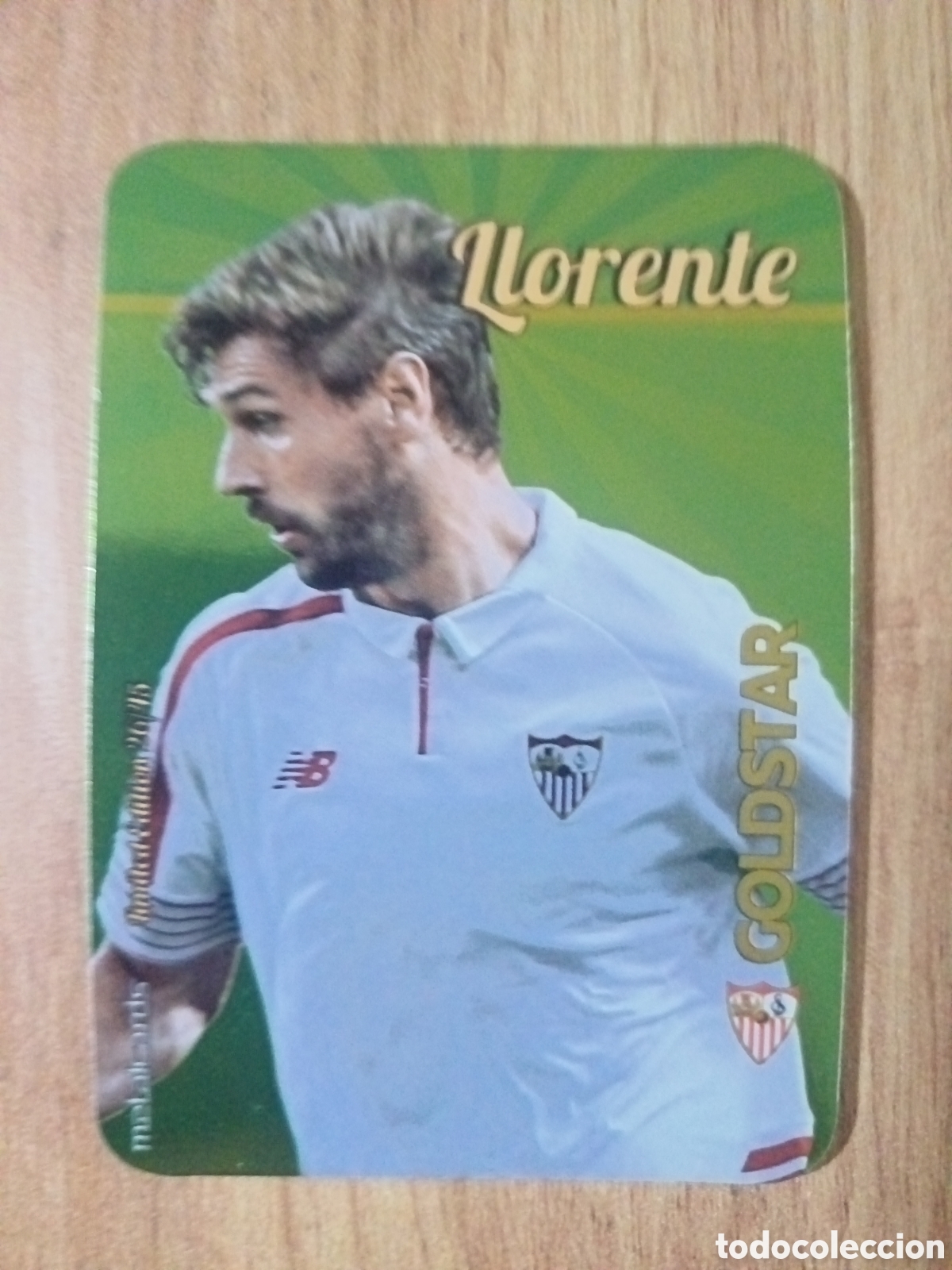 Cromos de f&uacute;tbol: Llorente LIMITED GOLDSTAR BRILLO LISO F&Uacute;TBOL FICHAS LIGA 2015-2016 MUNDICROMO