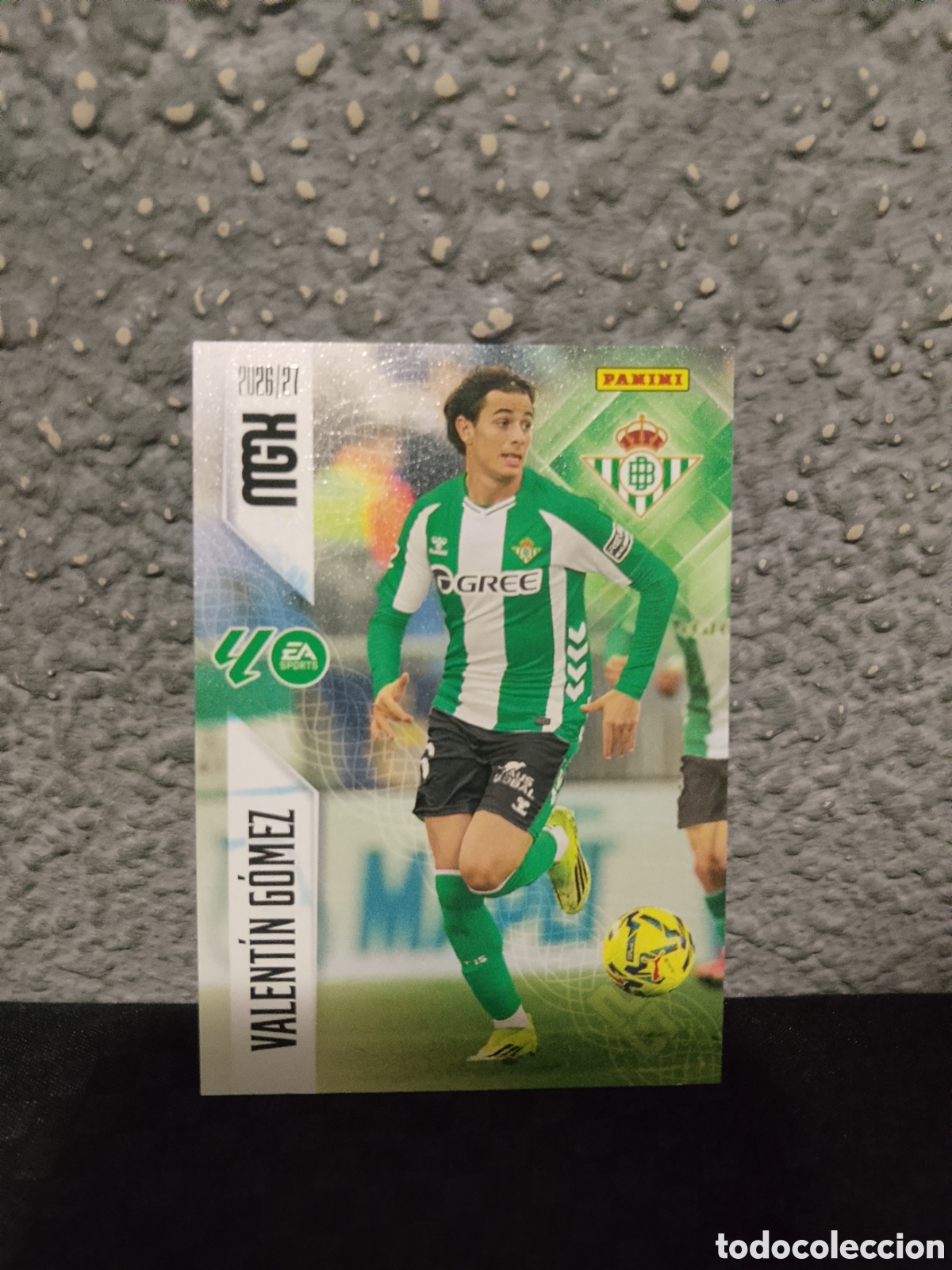 Cromos de f&uacute;tbol: Valent&iacute;n G&oacute;mez 98 Real Betis megacracks 26/27 2026 2027