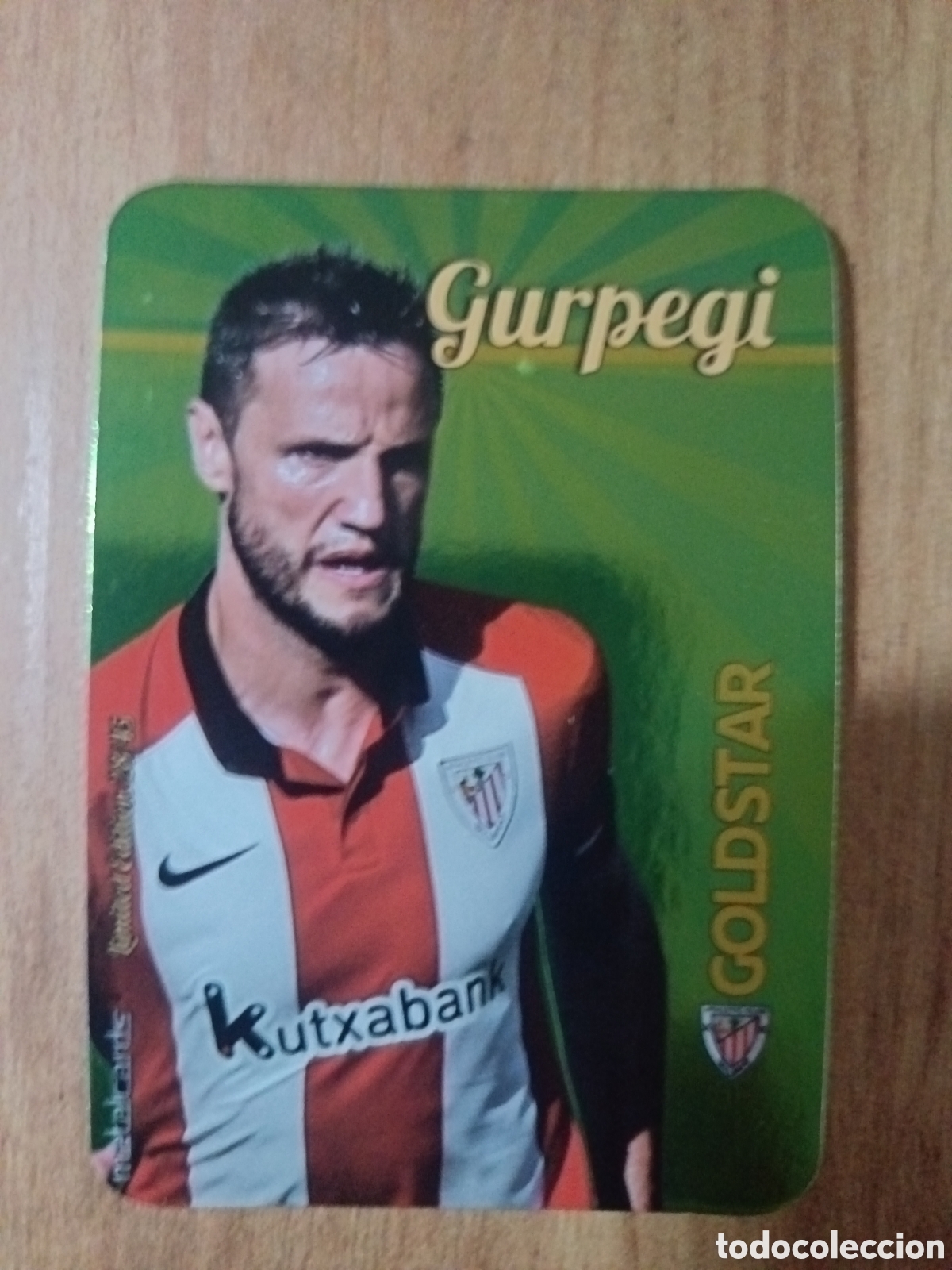 Cromos de f&uacute;tbol: Gurpegi LIMITED GOLDSTAR BRILLO LISO F&Uacute;TBOL FICHAS LIGA 2015-2016 MUNDICROMO