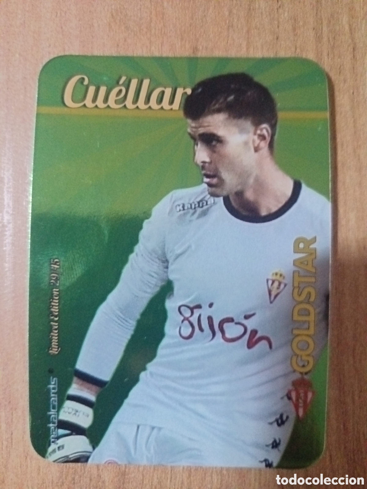 Cromos de f&uacute;tbol: Cu&eacute;llar LIMITED GOLDSTAR BRILLO LISO F&Uacute;TBOL FICHAS LIGA 2015-2016 MUNDICROMO