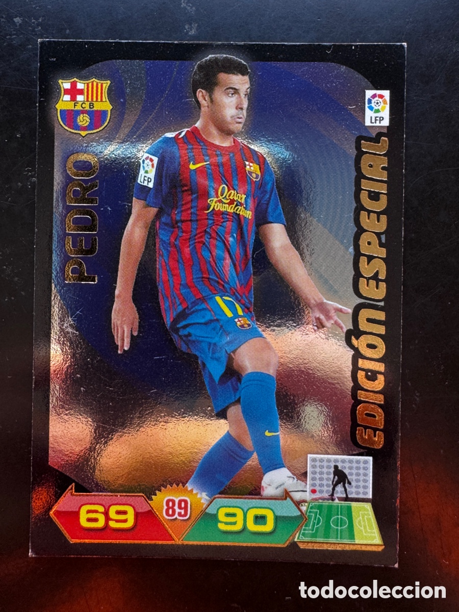 Cromos de f&uacute;tbol: Pedro Barcelona Edici&oacute;n Especial Adrenalyn 2011/12