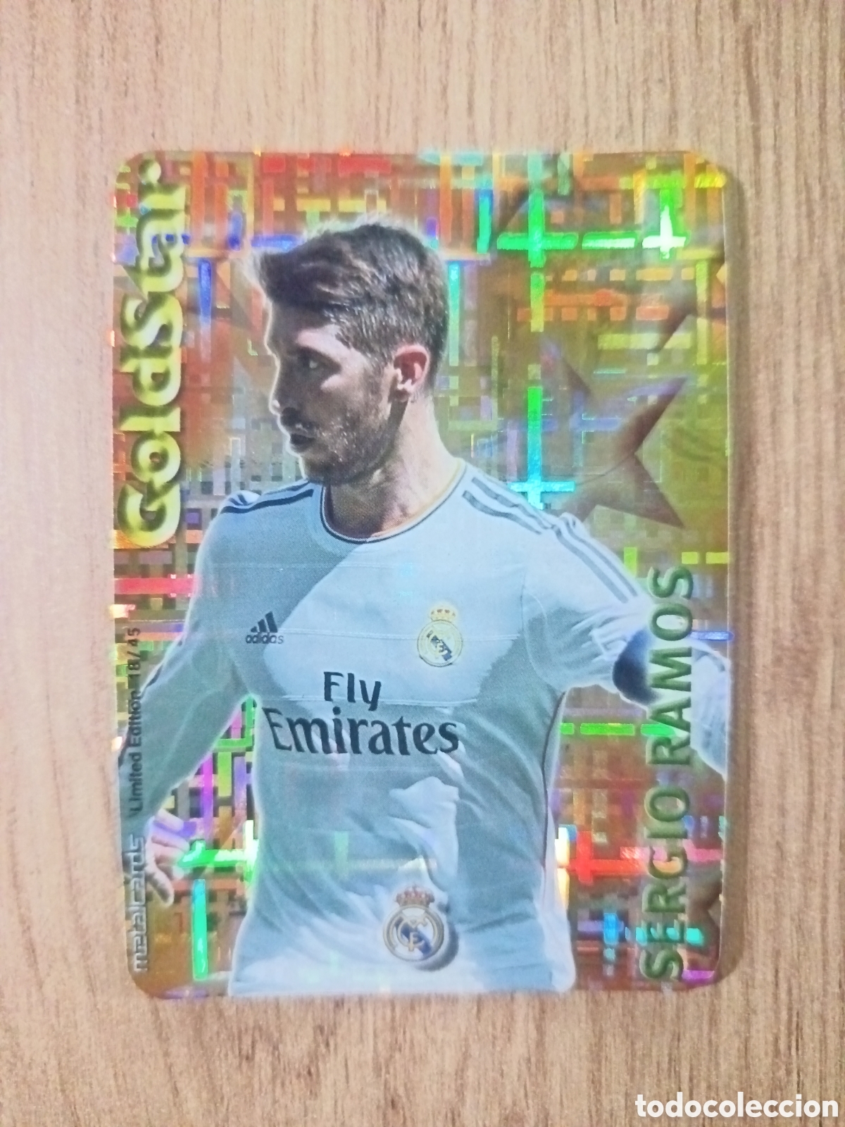 Cromos de f&uacute;tbol: Sergio Ramos GOLDSTAR Tetris MUNDICROMO LIGA 2014 2015