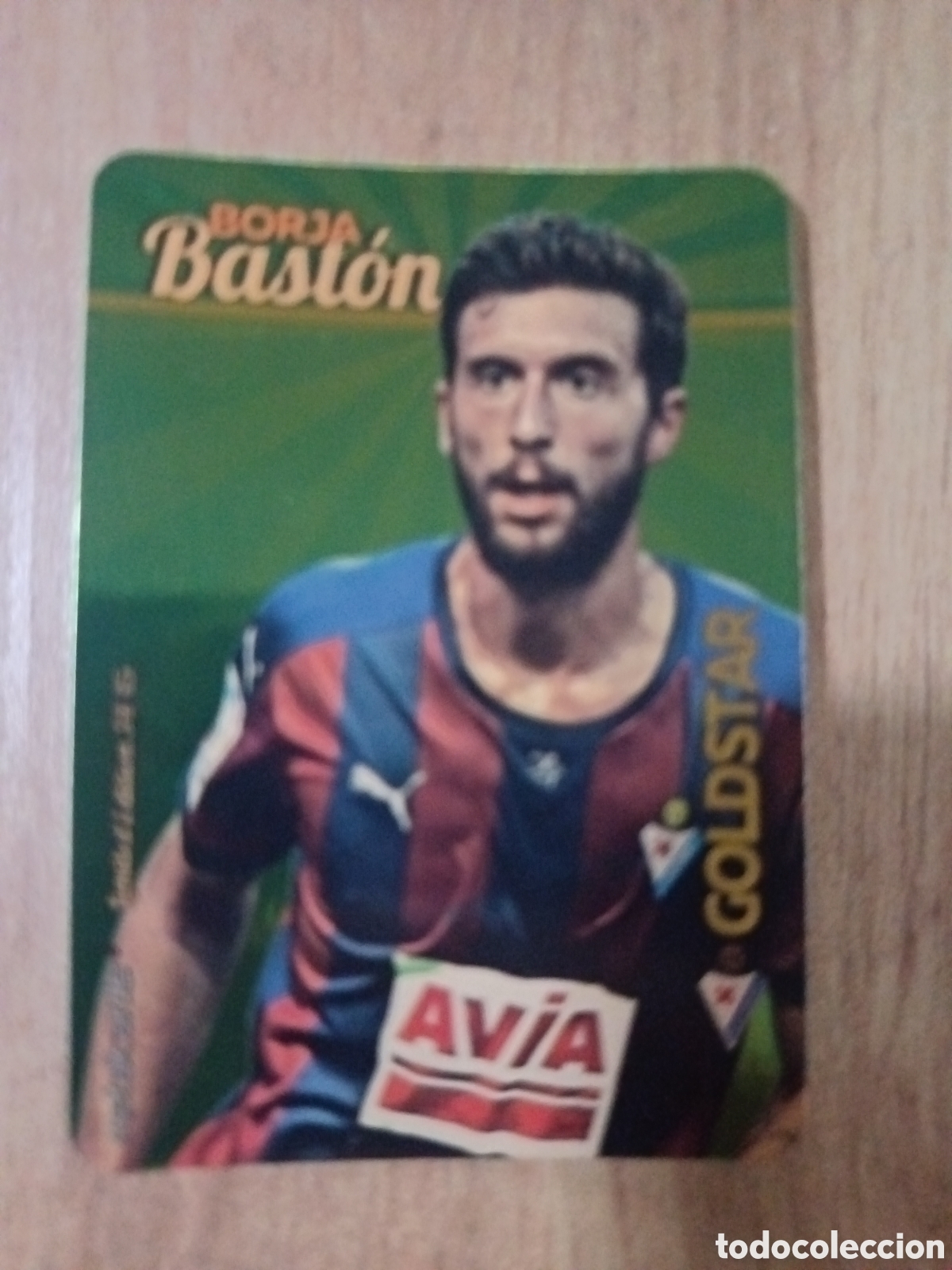 Football Stickers: Bast&oacute;n LIMITED GOLDSTAR BRILLO Dorado F&Uacute;TBOL FICHAS LIGA 2015-2016 MUNDICROMO
