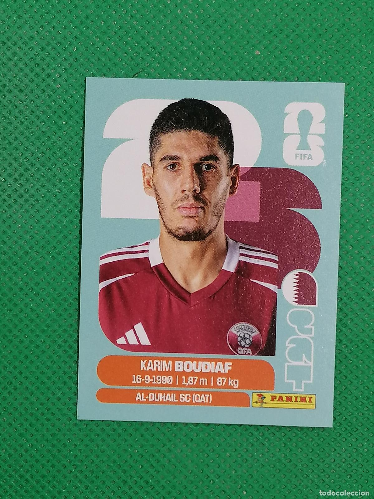 Football Stickers: QAT 10 QAT10 KARIM BOUDIAF QATAR ⚽ PANINI FIFA MUNDIAL WORLD CUP 26 2026 STICKER ⚽