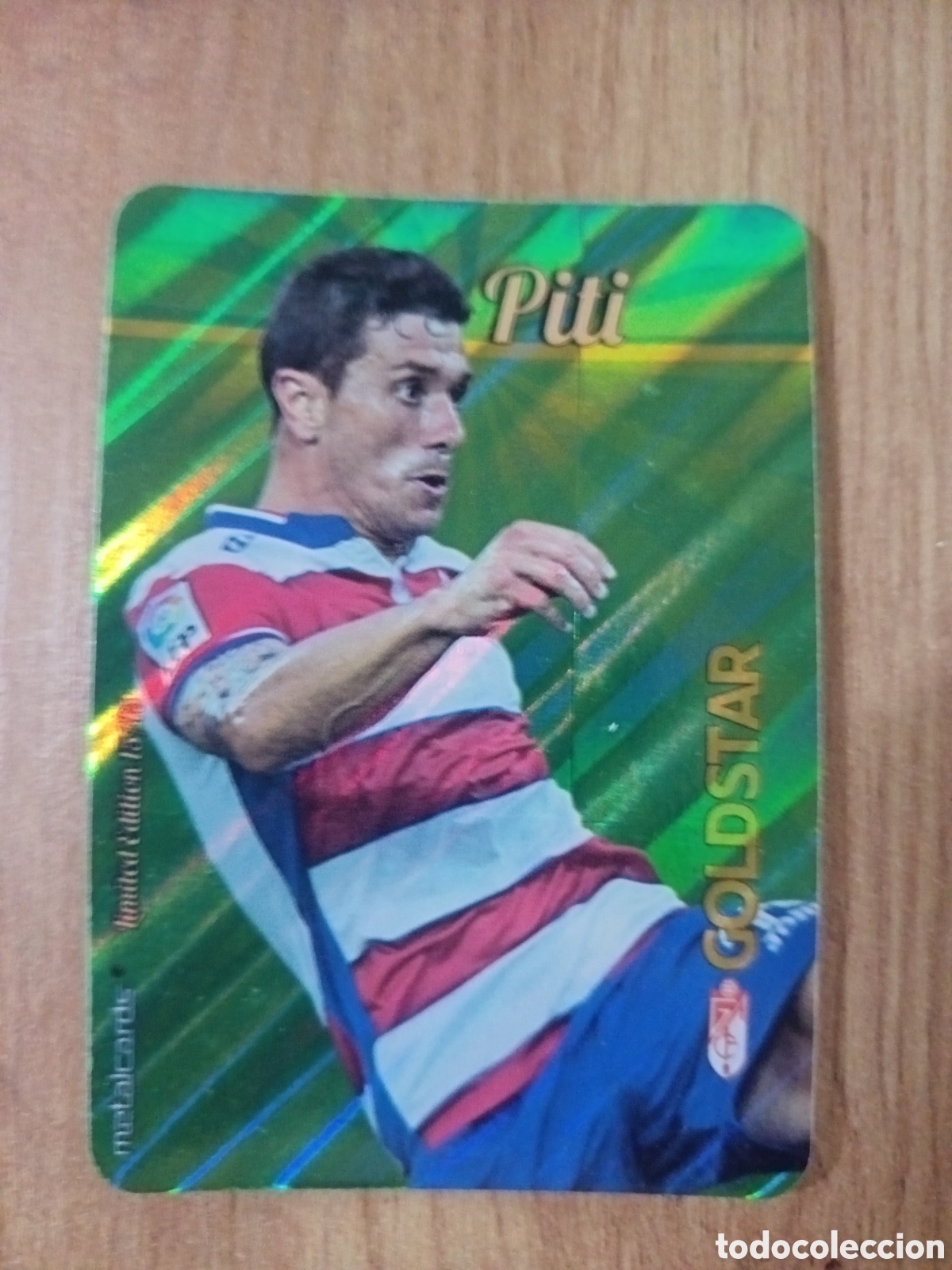 Cromos de Futebol: Pili LIMITED GOLDSTAR BRILLO Dorado F&Uacute;TBOL FICHAS LIGA 2015-2016 MUNDICROMO