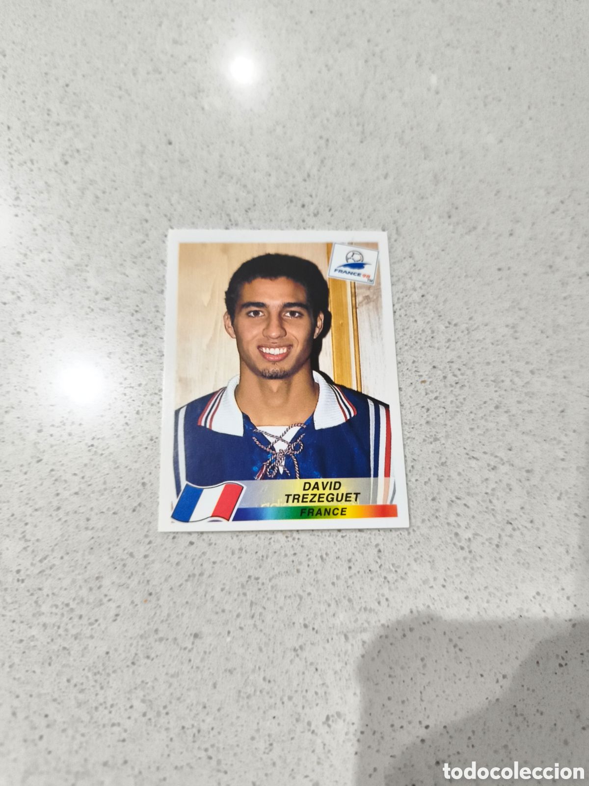 Cromos de f&uacute;tbol: CROMO ROOKIE N&Uacute;MERO 171 TREZEGUET FRANCIA. MUNDIAL 1998. PANINI.