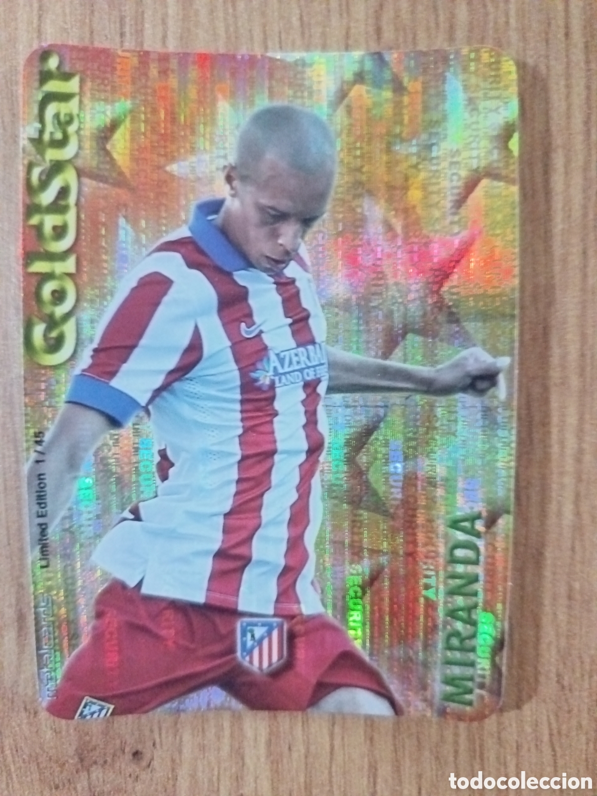 Cromos de f&uacute;tbol: Miranda GOLDSTAR SECURITY MUNDICROMO LIGA 2014 2015