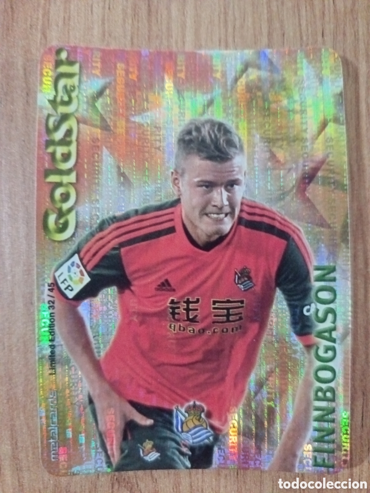 Cromos de f&uacute;tbol: Finnbogason GOLDSTAR SECURITY MUNDICROMO LIGA 2014 2015