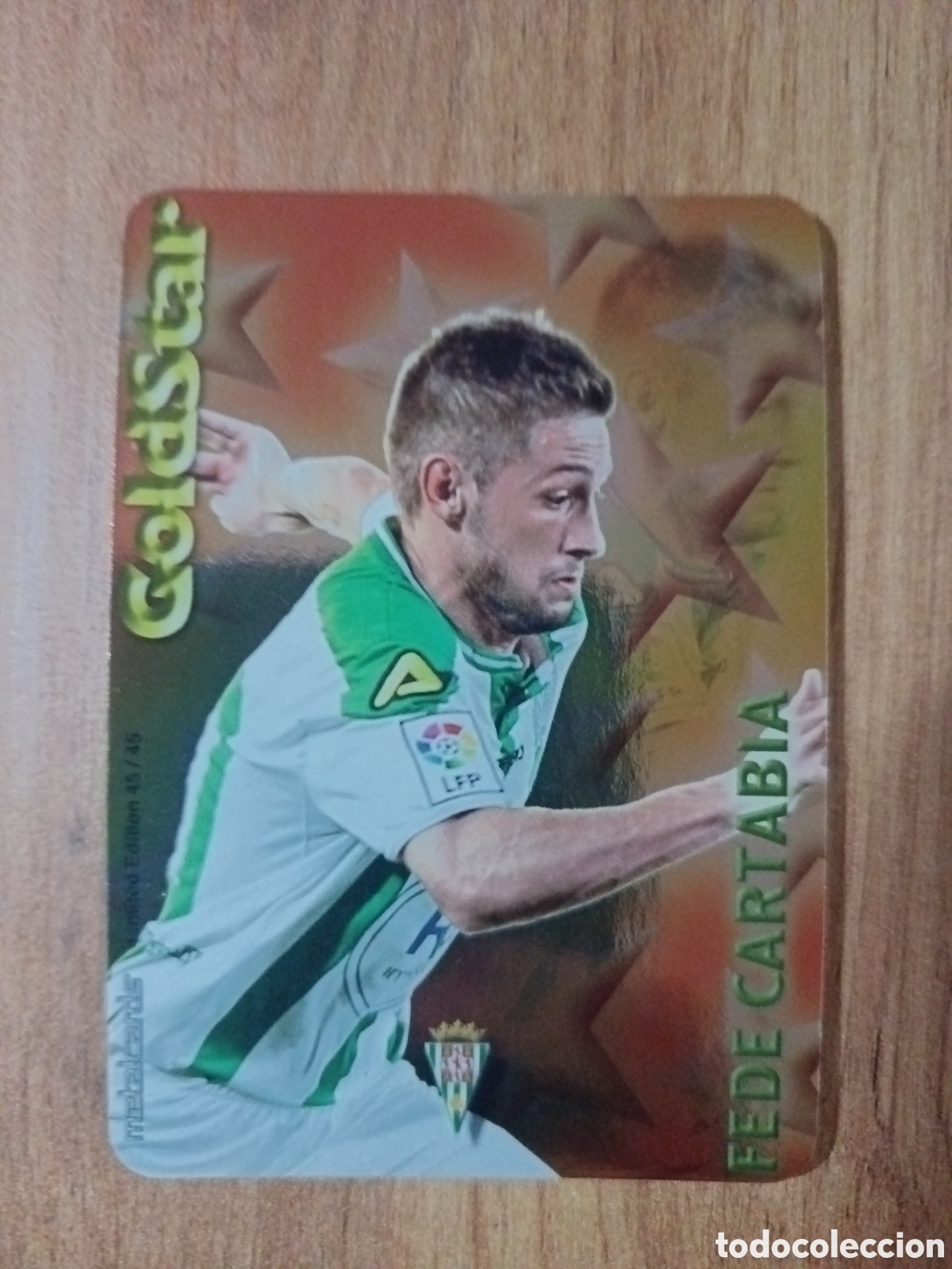 Cromos de f&uacute;tbol: Fede Cantabria GOLDSTAR SECURITY MUNDICROMO LIGA 2014 2015