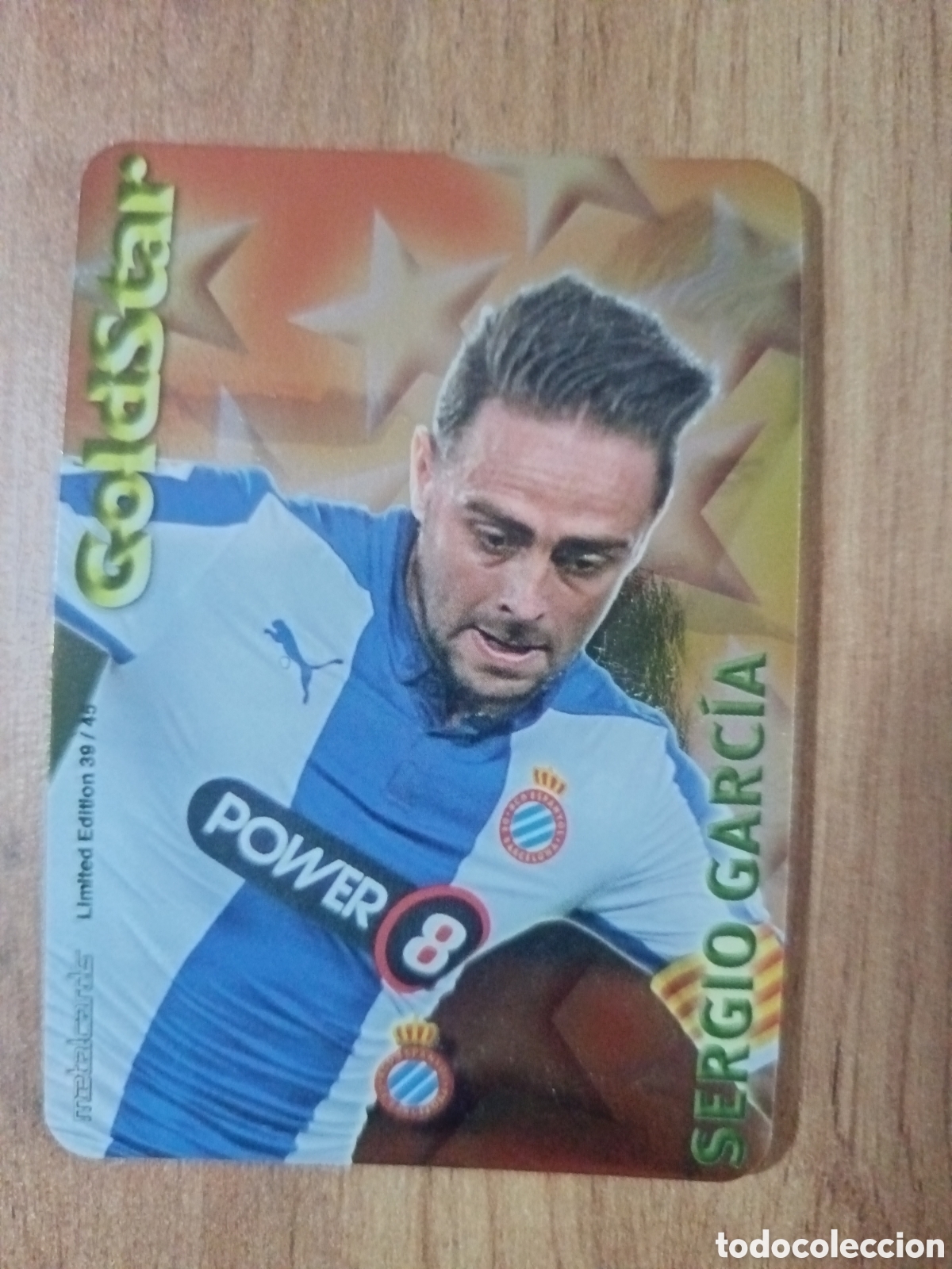Cromos de f&uacute;tbol: Sergio Garc&iacute;a GOLDSTAR SECURITY MUNDICROMO LIGA 2014 2015