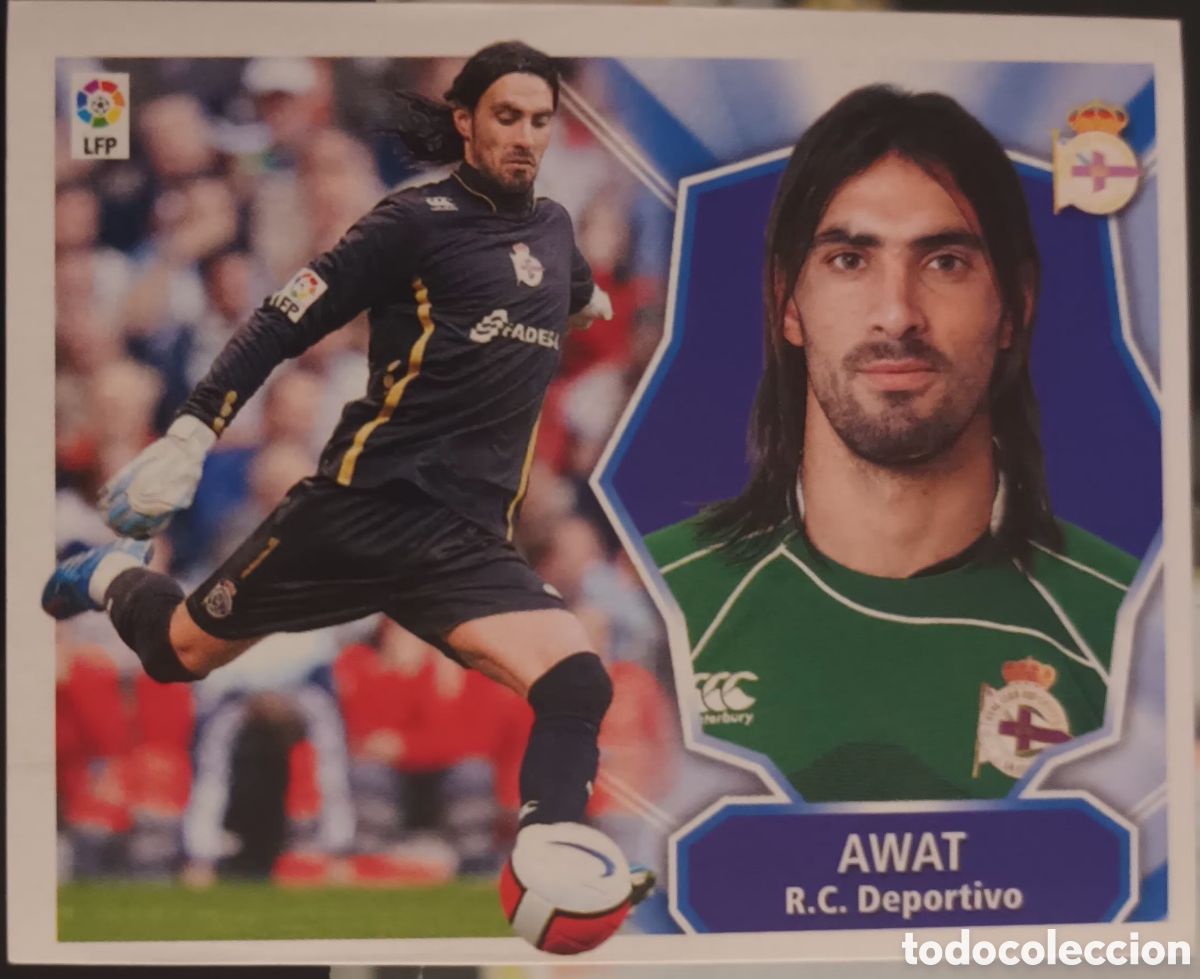 Cromos de f&uacute;tbol: CROMO DE AWAT. RC DEPORTIVO A CORU&Ntilde;A