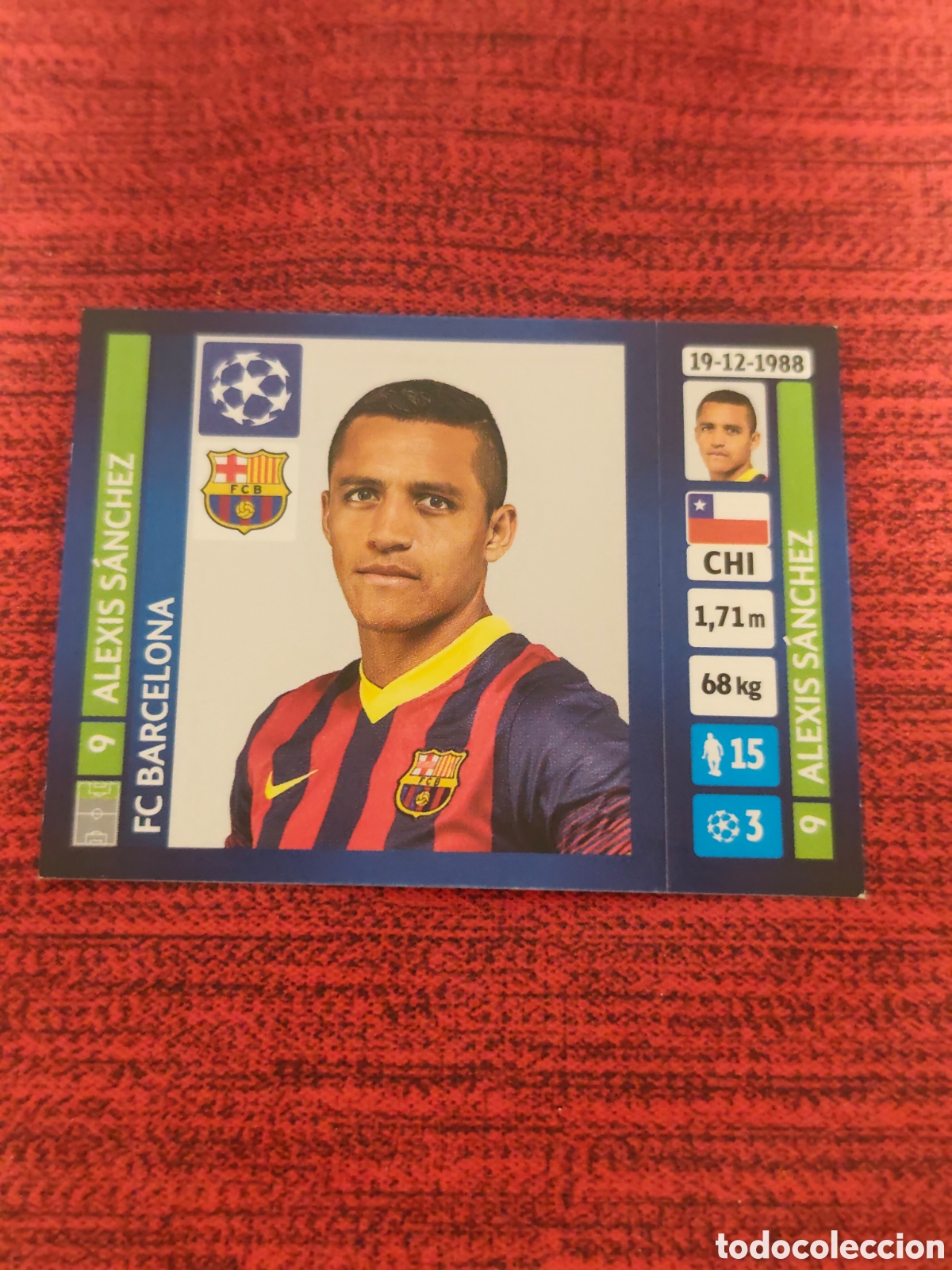 Cromos de f&uacute;tbol: 561 ALEXIS S&Aacute;NCHEZ FC BARCELONA UCL UEFA CHAMPIONS LEAGUE 2013 2014 PANINI