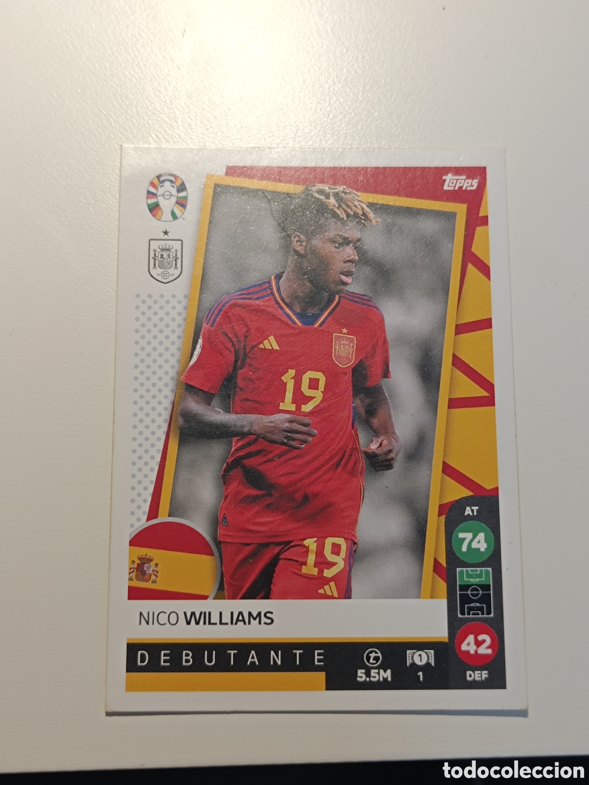 Fu&szlig;ball-Sticker: Match attax topps Eurocopa 2024 lidl 1 Nico williams