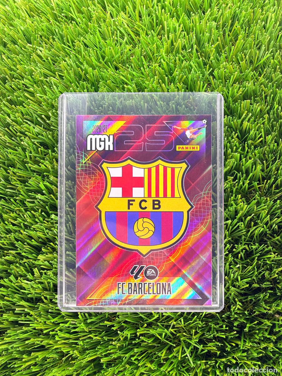 Cromos de f&uacute;tbol: N&ordm; 73 Escudo FC Barcelona Megacracks 26 27