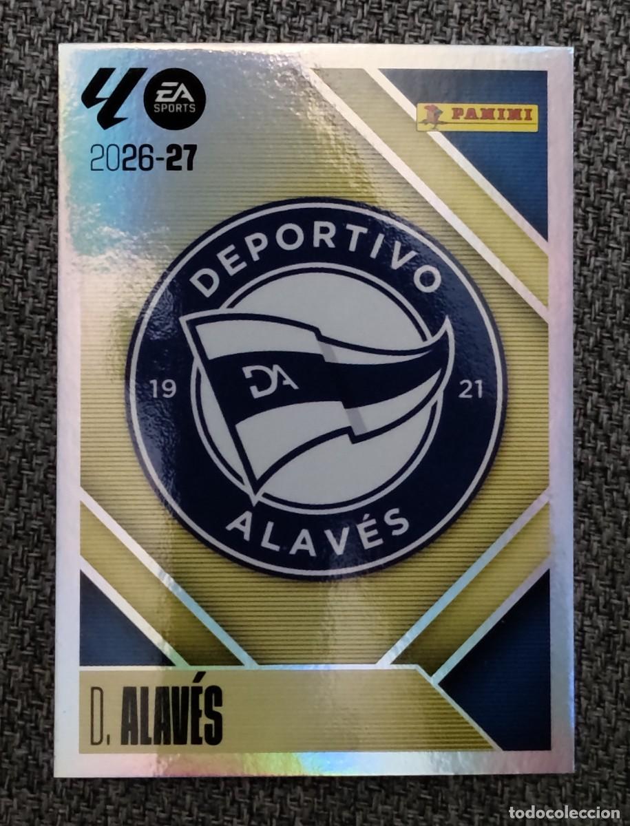 Cromos de f&uacute;tbol: Liga este 26/27 - Escudo - N&deg; 1 - D. Alav&eacute;s
