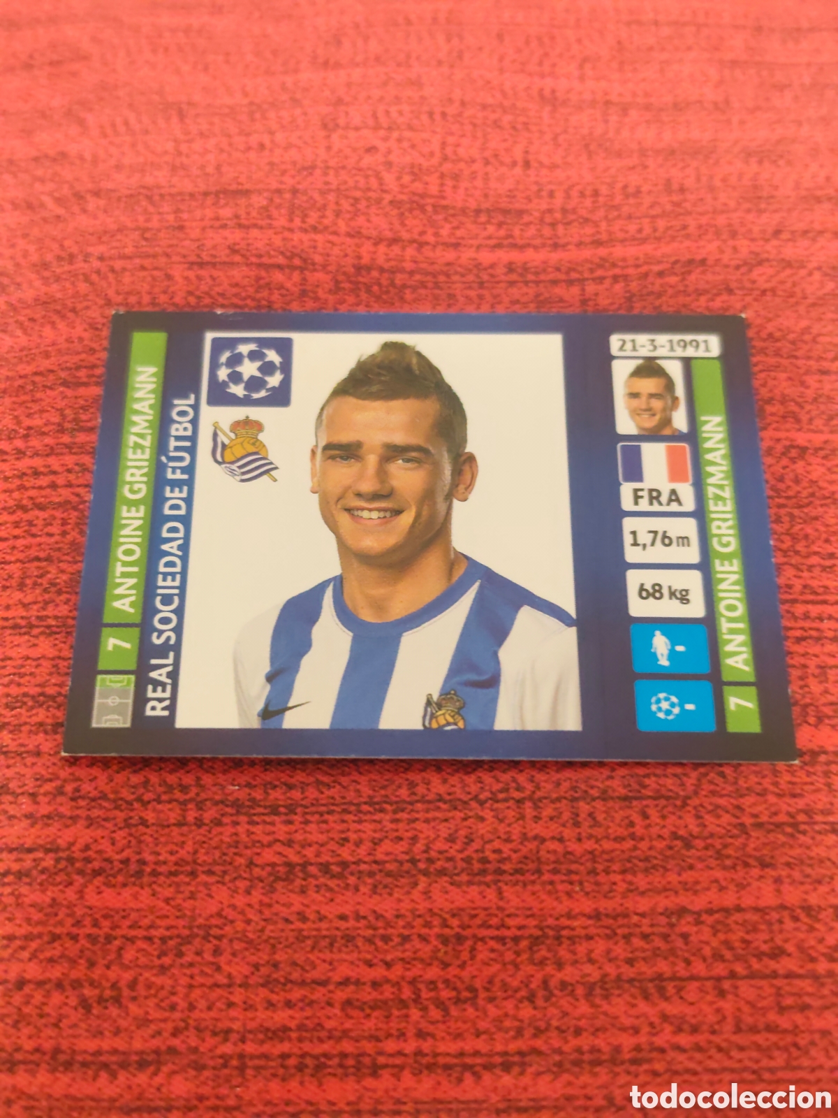 Fu&szlig;ball-Sticker: 73 GRIEZMANN REAL SOCIEDAD UCL UEFA CHAMPIONS LEAGUE 2013 2014 PANINI