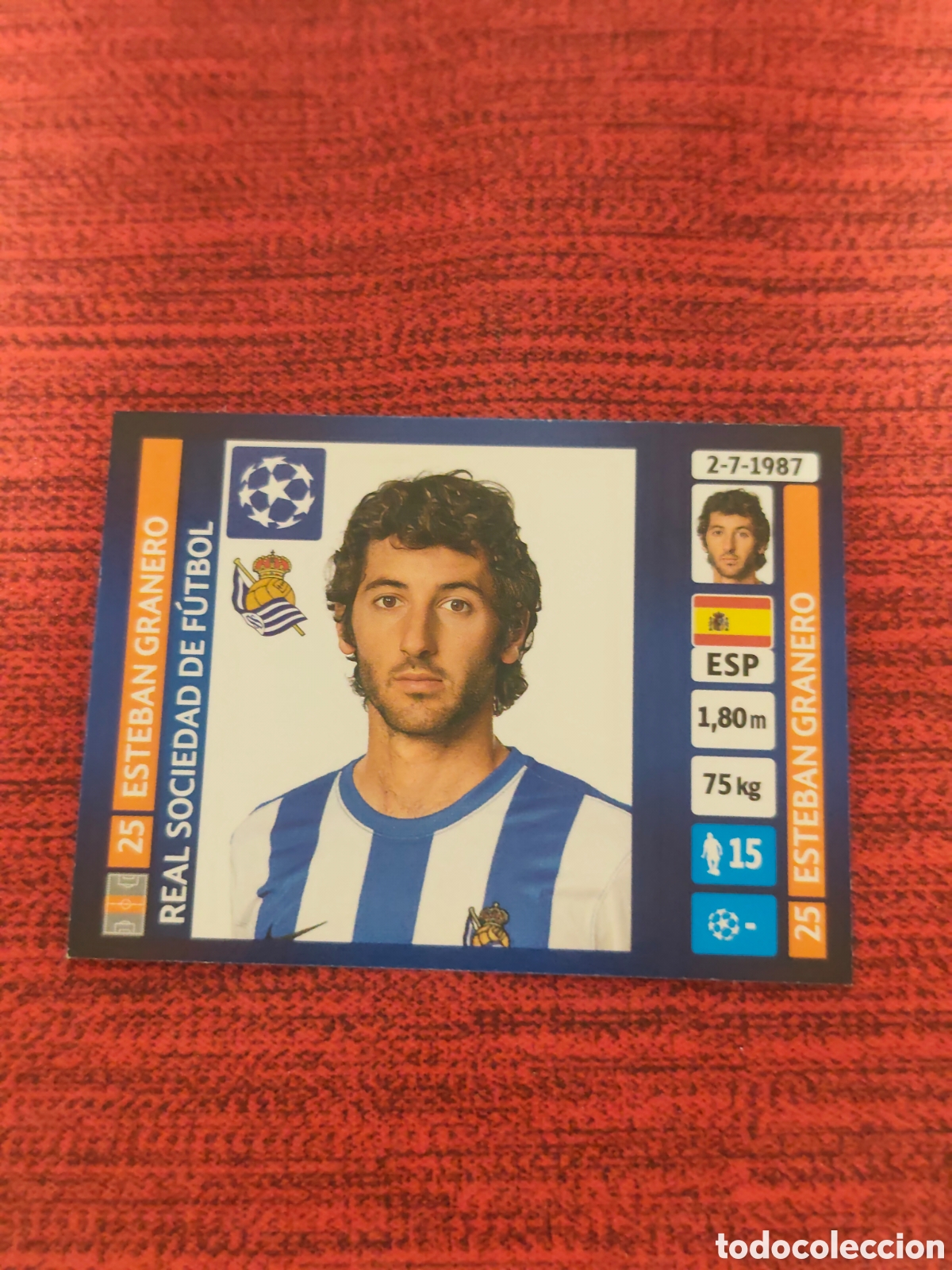 Fu&szlig;ball-Sticker: 77 GRANERO REAL SOCIEDAD UCL UEFA CHAMPIONS LEAGUE 2013 2014 PANINI