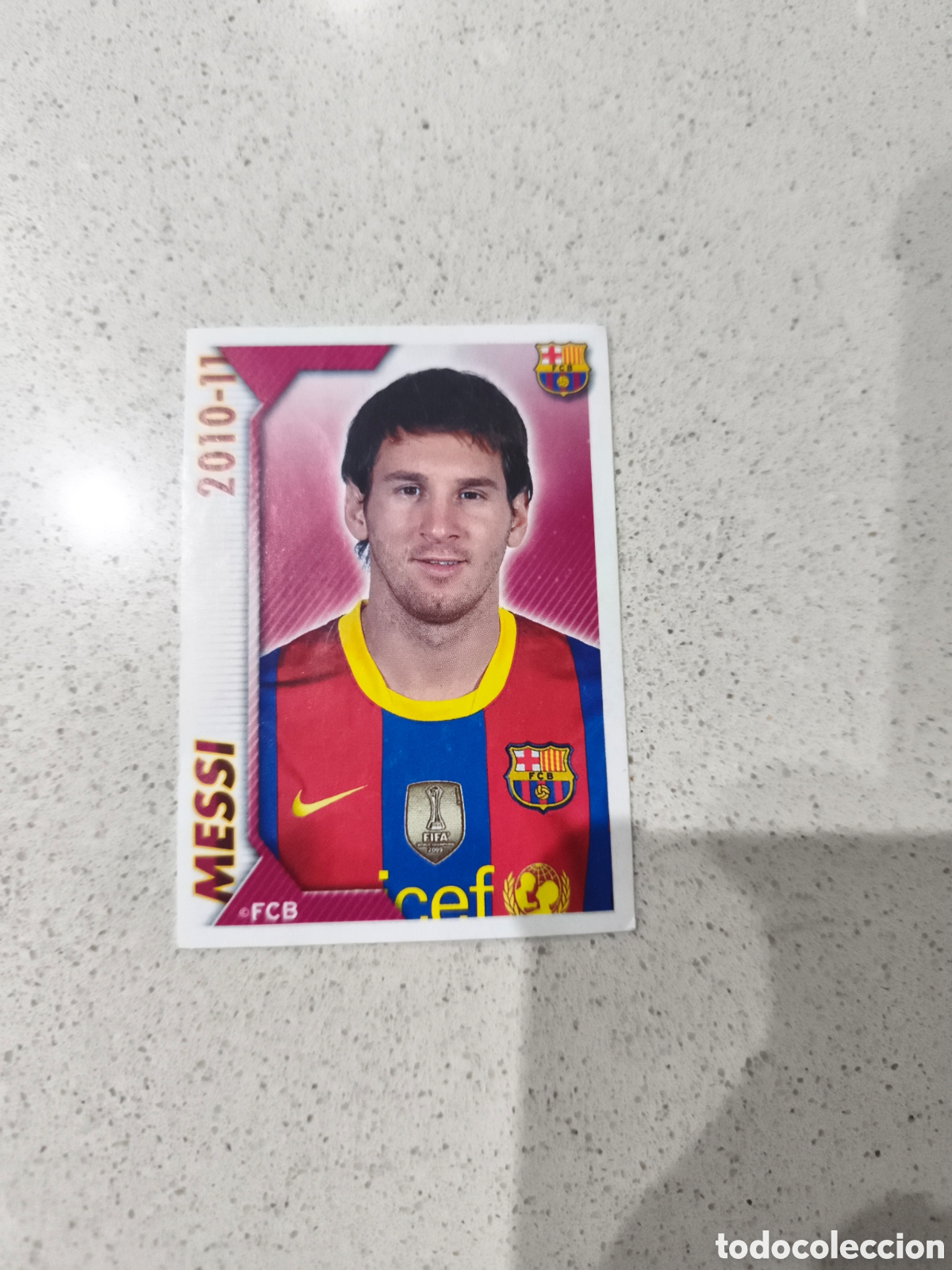 Cromos de f&uacute;tbol: CROMO N&Uacute;MERO 116 MESSI COLECCI&Oacute;N OFICIAL FC BARCELONA 10/11. PANINI.