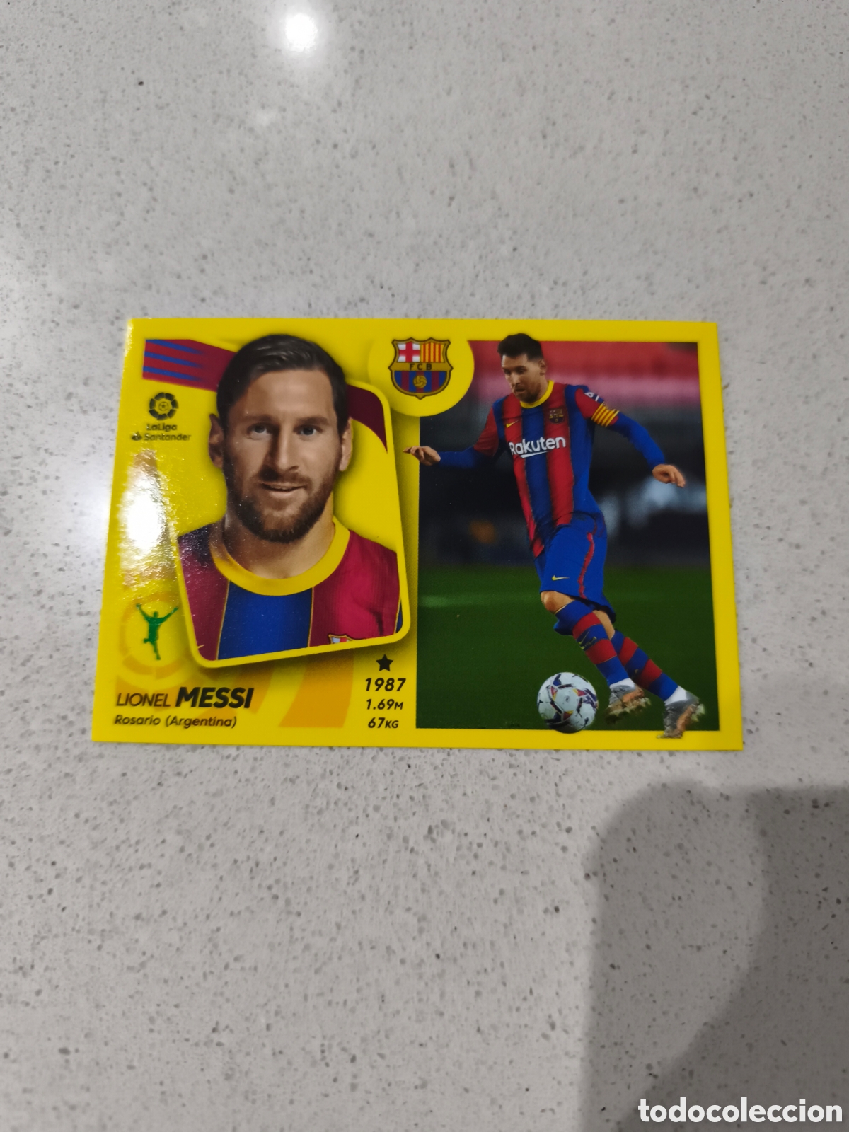 Cromos de f&uacute;tbol: &Uacute;LTIMO CROMO MESSI FC BARCELONA LIGA ESTE 21/22. PANINI