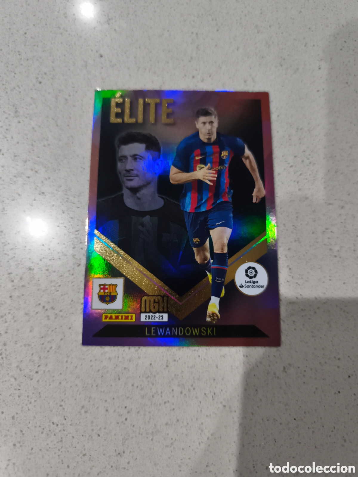 Cromos de f&uacute;tbol: CARTA LEWANDOWSKI ELITE FC BARCELONA MEGACRACKS 22/23