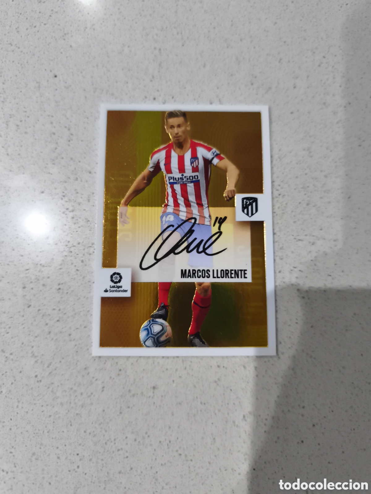 Cromos de f&uacute;tbol: CROMO SERIE 10 n&uacute;mero 15 MARCOS LLORENTE ATL&Eacute;TICO DE MADRID LIGA ESTE 20/21. PANINI.