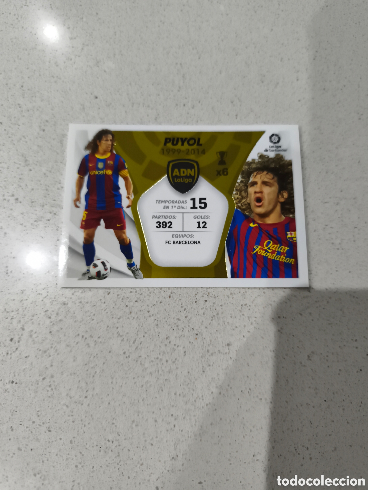 Cromos de f&uacute;tbol: CROMO N&Uacute;MERO 23 ADN LA LIGA PUYOL FC BARCELONA LIGA ESTE 21/22. PANINI.