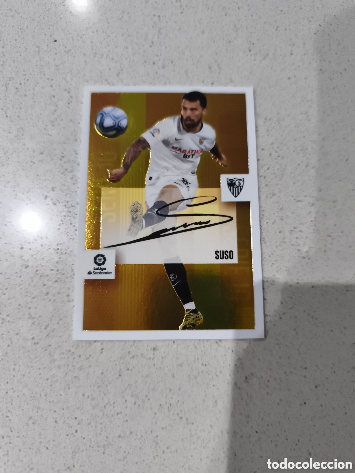 Cromos de f&uacute;tbol: CROMO SERIE 10 n&uacute;mero 22 SUSO SEVILLA FC LIGA ESTE 20/21. PANINI.