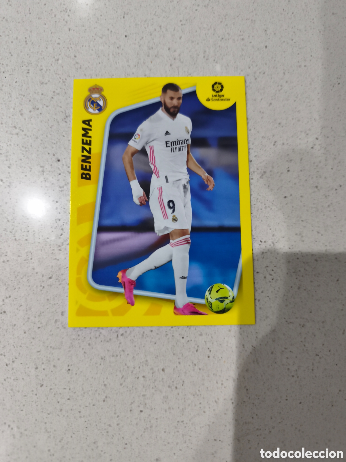 Cromos de f&uacute;tbol: CROMO N&Uacute;MERO 3 ESPECIAL BENZEMA REAL MADRID N&Uacute;MERO 3. LIGA ESTE 21/22