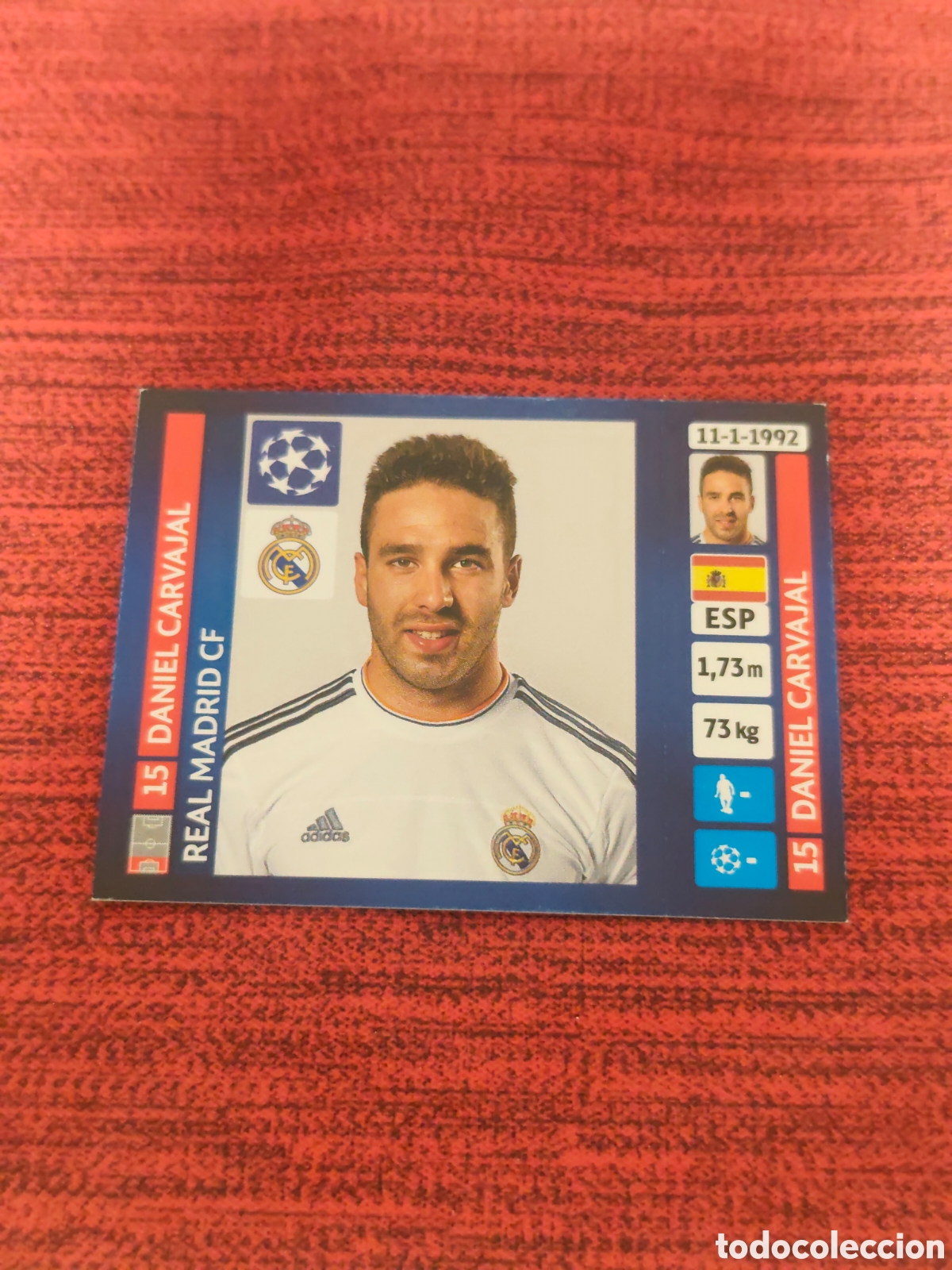Cromos de f&uacute;tbol: ROOKIE 94 CARVAJAL REAL MADRID UCL UEFA CHAMPIONS LEAGUE 2013 2014 PANINI