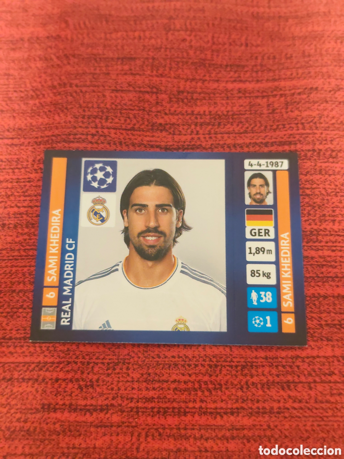 Cromos de f&uacute;tbol: 95 KHEDIRA REAL MADRID UCL UEFA CHAMPIONS LEAGUE 2013 2014 PANINI