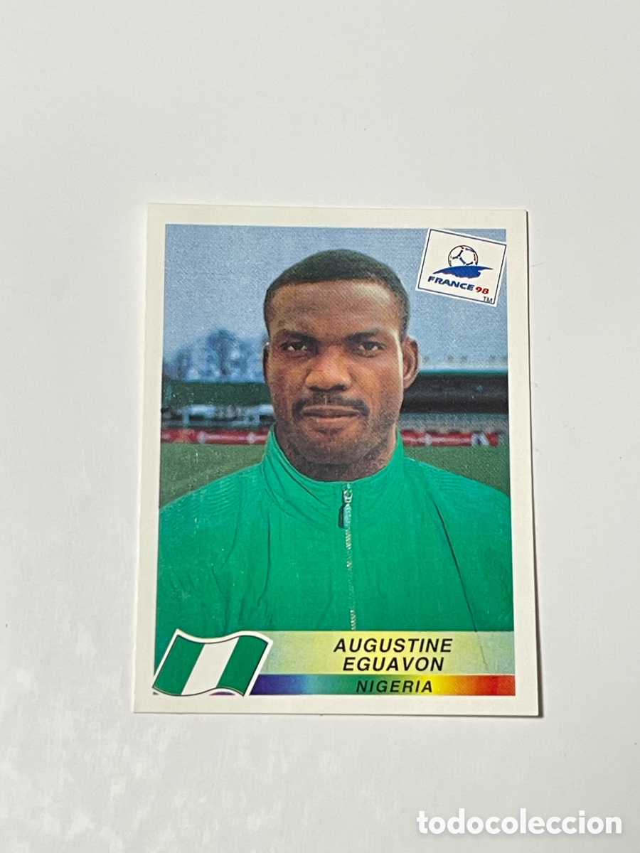 Cromos de f&uacute;tbol: Augustine Eguavon Nigeria Panini Francia &lsquo;98 #252