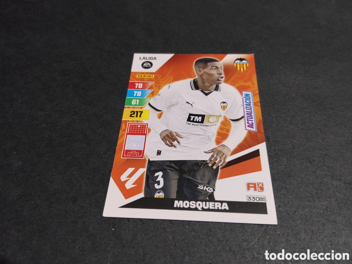 Cromos de f&uacute;tbol: Cromo futbol Mosquera, Valencia