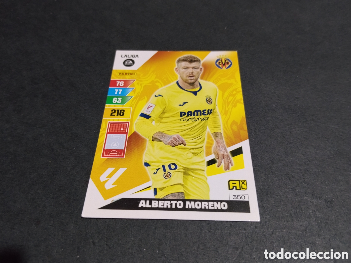 Cromos de f&uacute;tbol: Cromo futbol Alberto Moreno, Villarreal