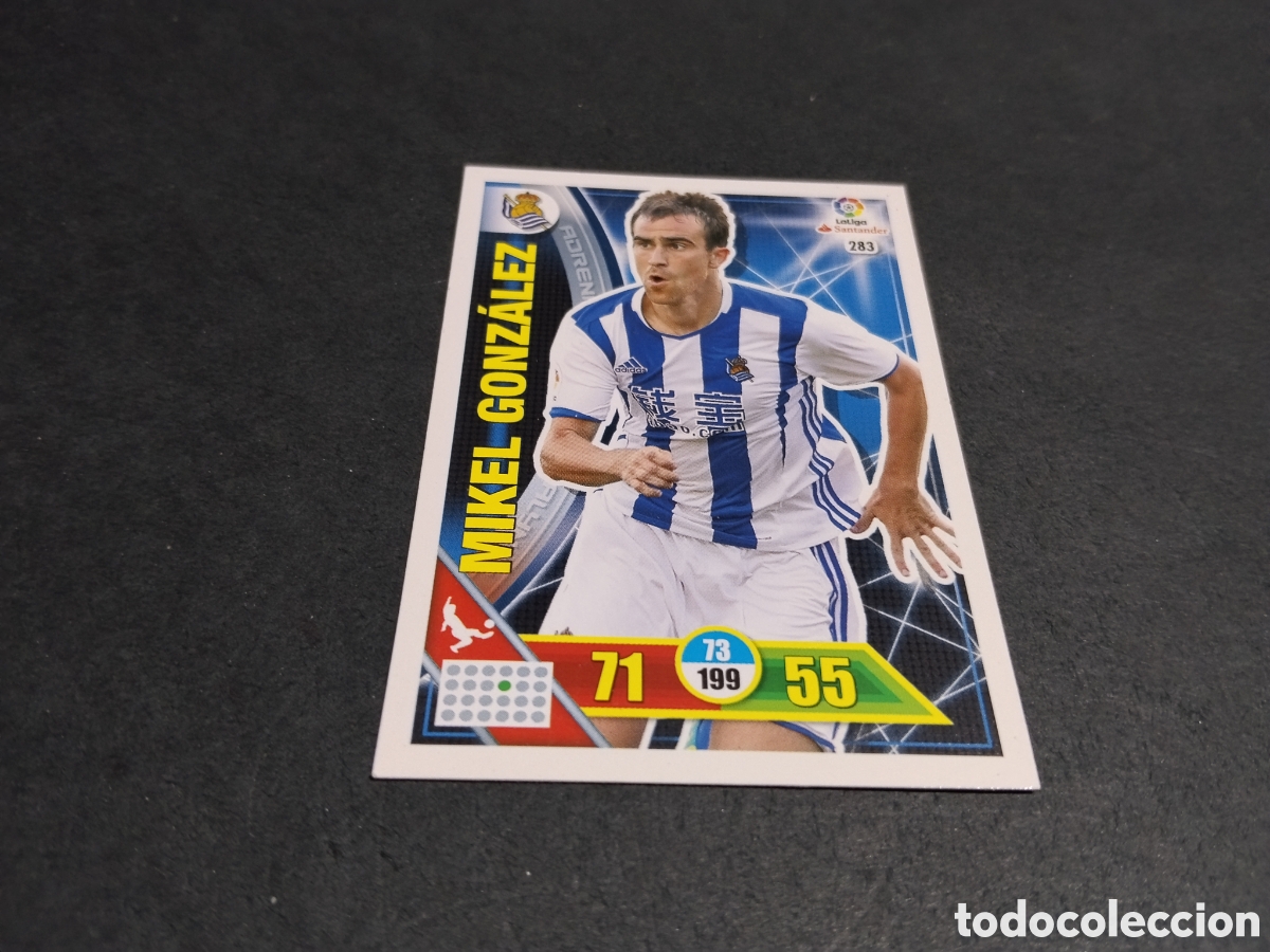 Cromos de f&uacute;tbol: Cromo futbol Mikel Gonz&aacute;lez, Real Sociedad