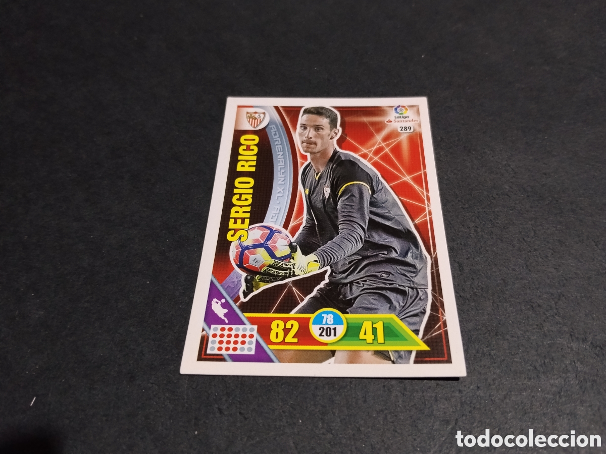 Cromos de f&uacute;tbol: Cromo futbol Sergio Rico, Sevilla