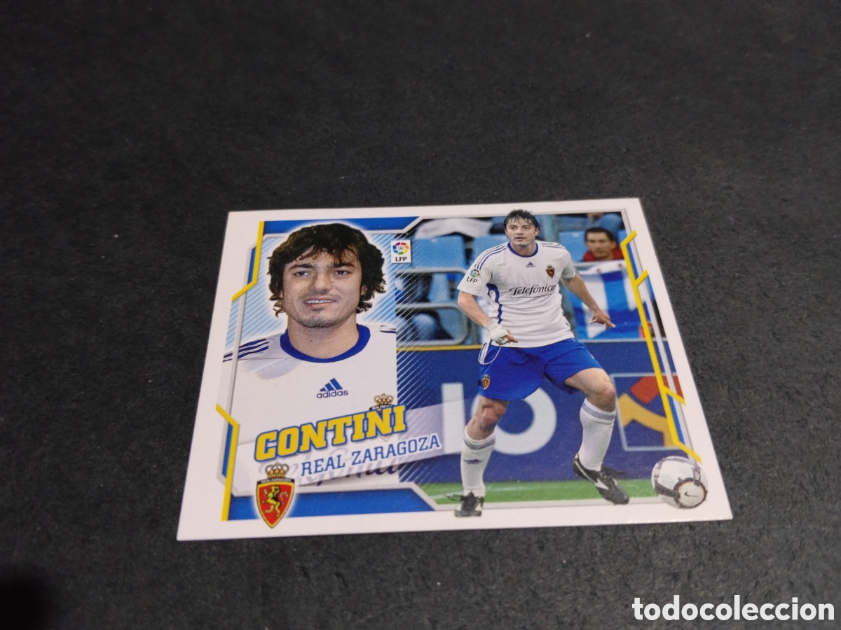 Cromos de f&uacute;tbol: Cromo futbol,contini, Zaragoza