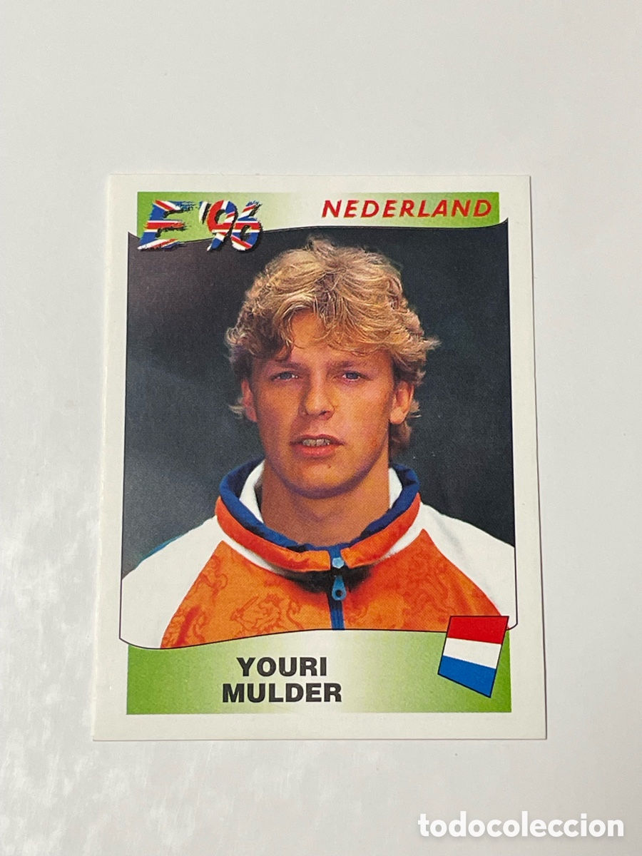 Cromos de f&uacute;tbol: Youri Mulder Pa&iacute;ses Bajos Panini Euro Inglaterra &lsquo;96 #92