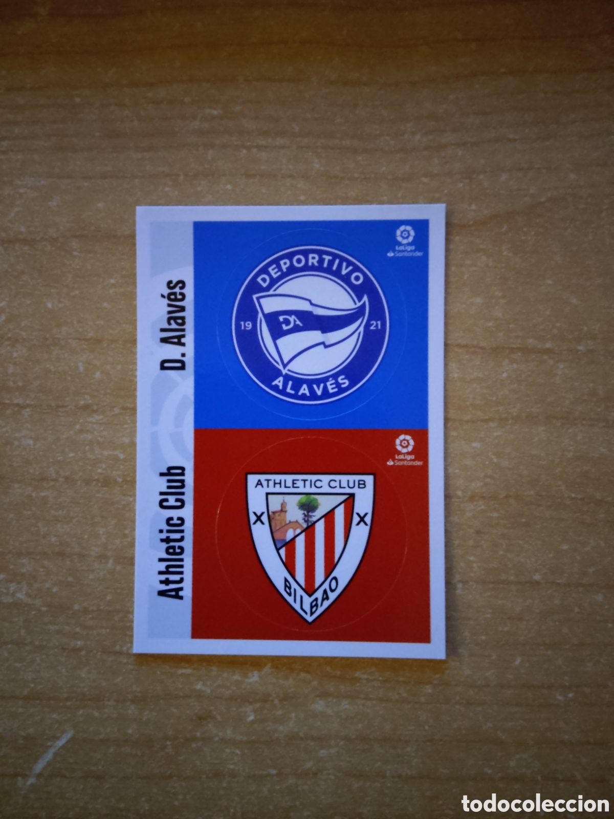 Cromos de f&uacute;tbol: ESCUDOS ALAVES Y ATHLETIC CLUB LIGA ESTE 2020 2021