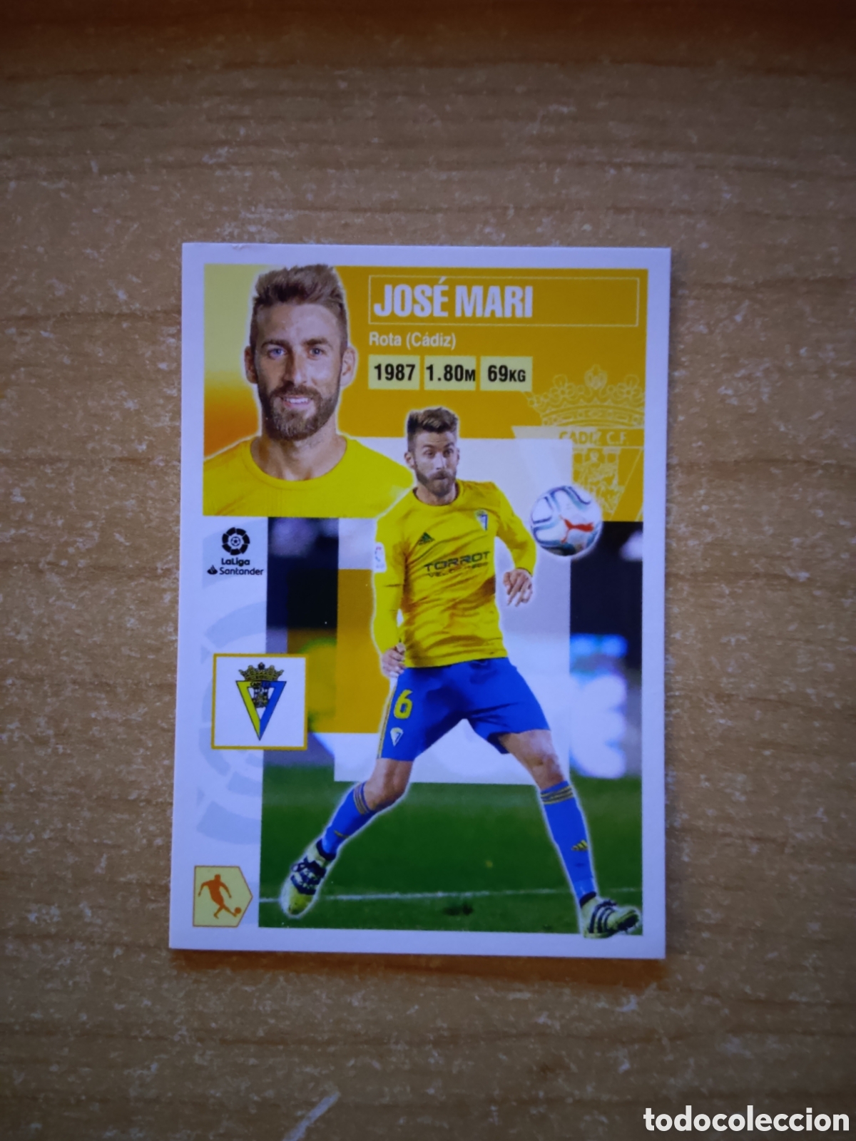 Cromos de f&uacute;tbol: 11 JOSE MARI CADIZ LIGA ESTE 2020 2021