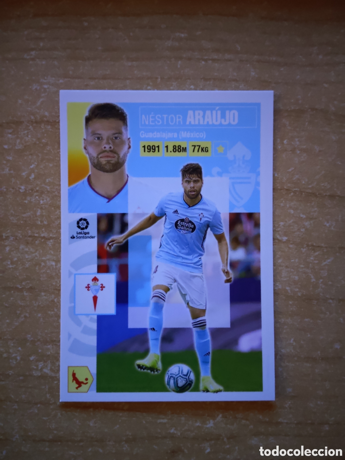 Cromos de f&uacute;tbol: 7 NESTOR ARAUJO CELTA VIGO LIGA ESTE 2020 2021