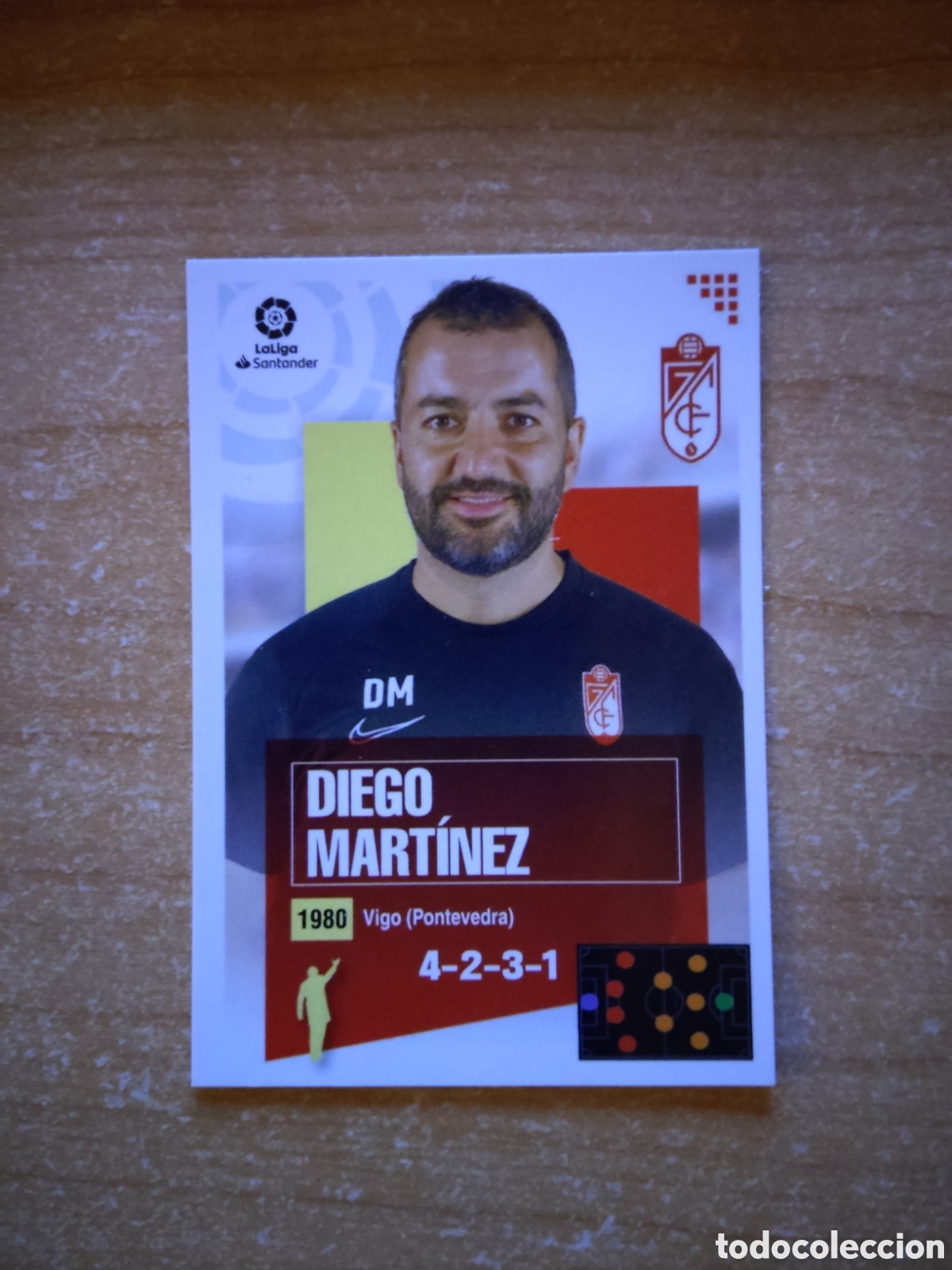 Cromos de f&uacute;tbol: 1 DIEGO MARTINEZ GRANADA LIGA ESTE 2020 2021